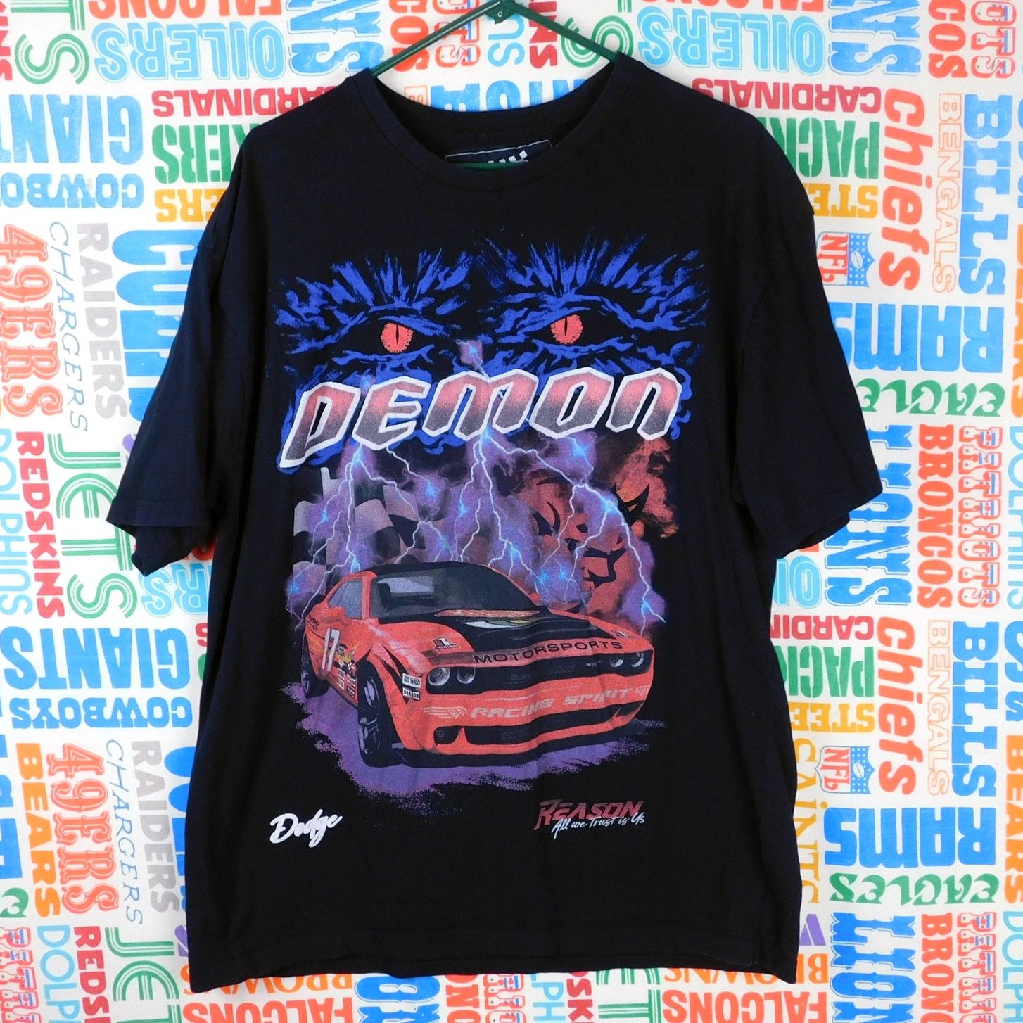 Reason Reason X Dodge Demon T Shirt Size XL Big Graphic Collab Size US XL / EU 56 / 4 - 1 Thumbnail