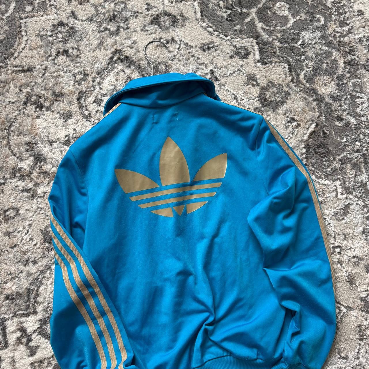 Adidas Vintage 3 Stripes Big Logo Track Jacket Adidas Blue Size US S / EU 44-46 / 1 - 3 Thumbnail