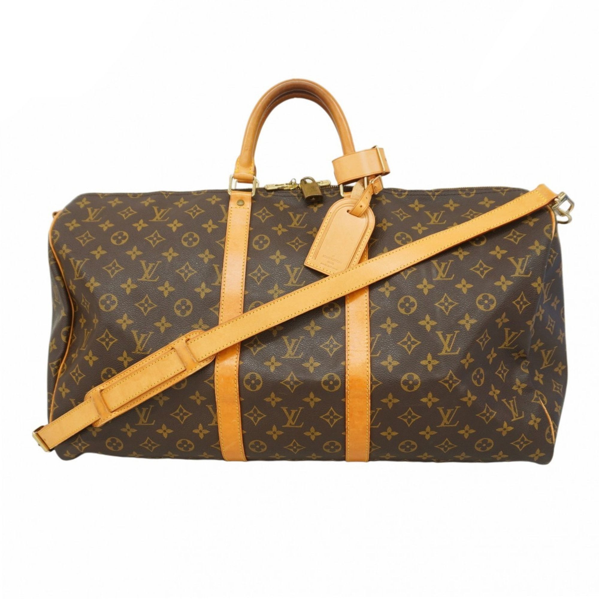 Louis Vuitton Louis Vuitton Keepall Bandoulière 55 Monogram Canvas Bag Size ONE SIZE - 1 Thumbnail