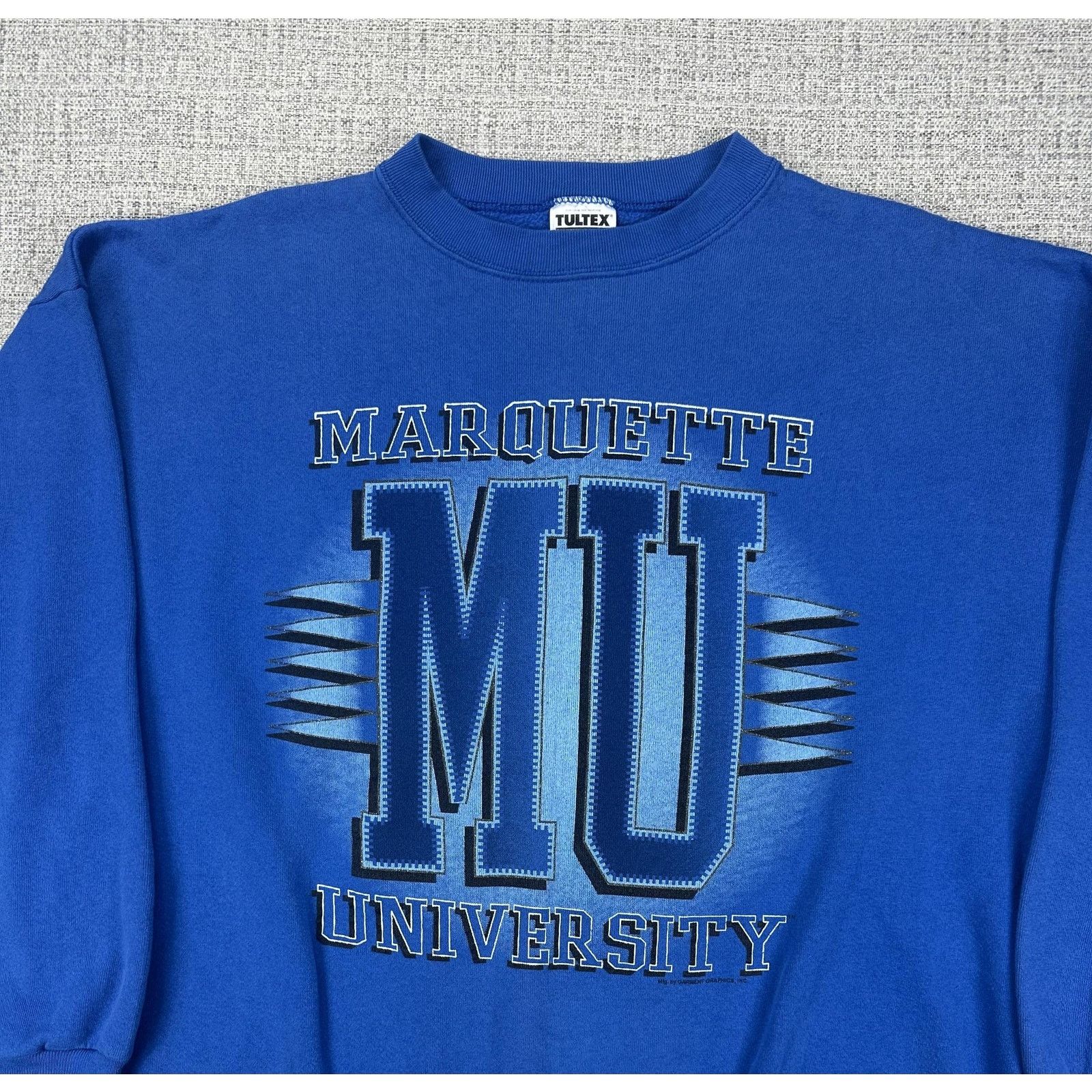 Tultex Marquette Golden Eagles Sweatshirt Sz 2XL Basketball USA 90 Size US XXL / EU 58 / 5 - 2 Thumbnail