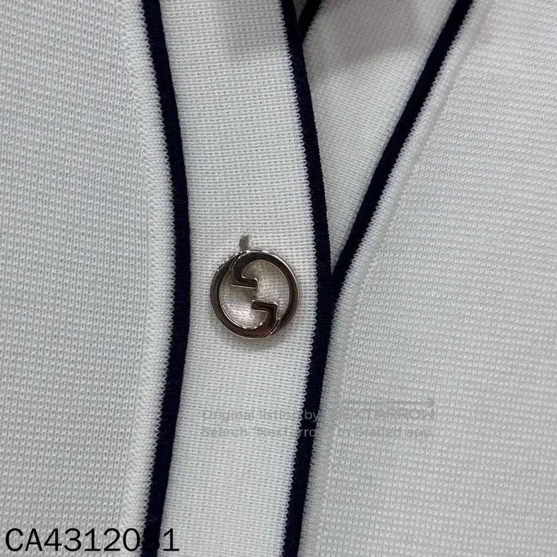 Gucci Gucci White double g button cardigan coat Size L / US 10 / IT 46 - 6 Thumbnail