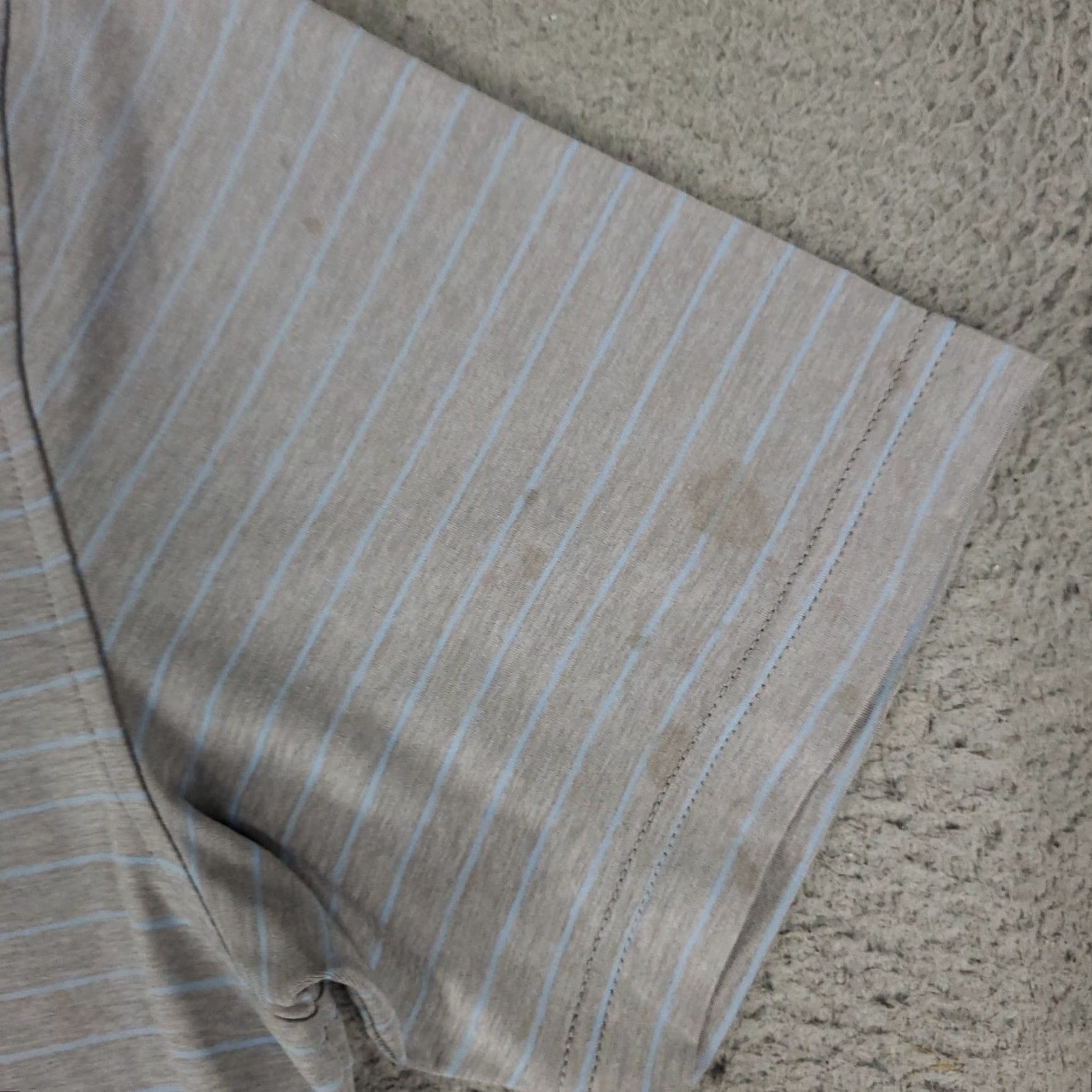 Peter Millar Peter Millar Polo Shirt Mens Small Gray Stripe Golf Casual Short Sleeve Striped Button Logo Vintage No Size US S / EU 44-46 / 1 - 3 Thumbnail