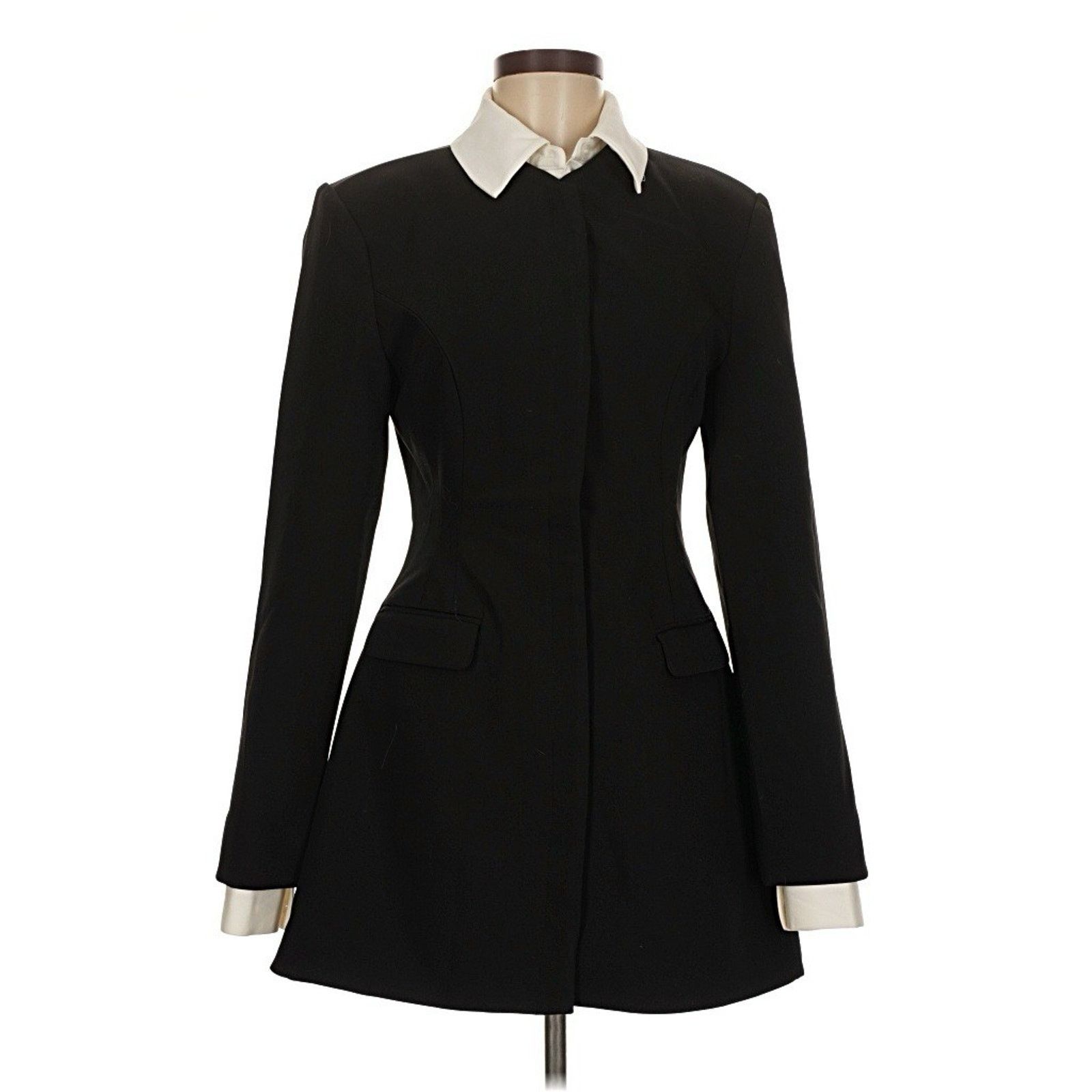 Other Meshki Gretchen Suiting Mini Dress Black White Collared M Size M / US 6-8 / IT 42-44 - 3 Thumbnail