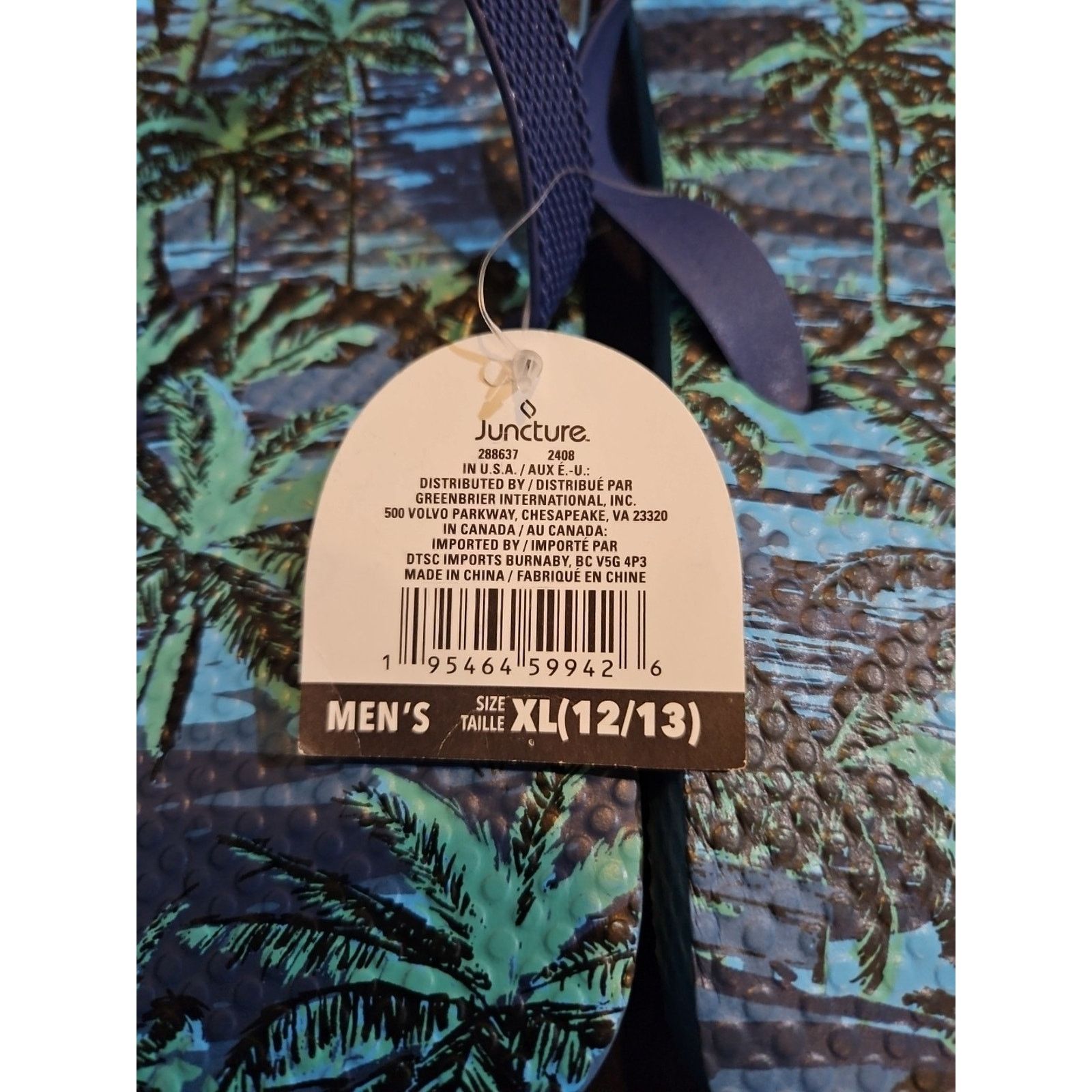 Other Juncture Men's Flip Flops Size 12/13 - Brand New Size US 12 / IT 42 - 3 Thumbnail