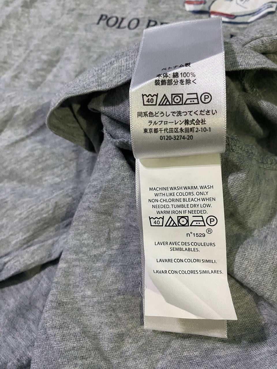 Polo Ralph Lauren × Vintage VINTAGE POLO BEAR TSHIRT, NICE DESIGN Size US L / EU 52-54 / 3 - 3 Thumbnail