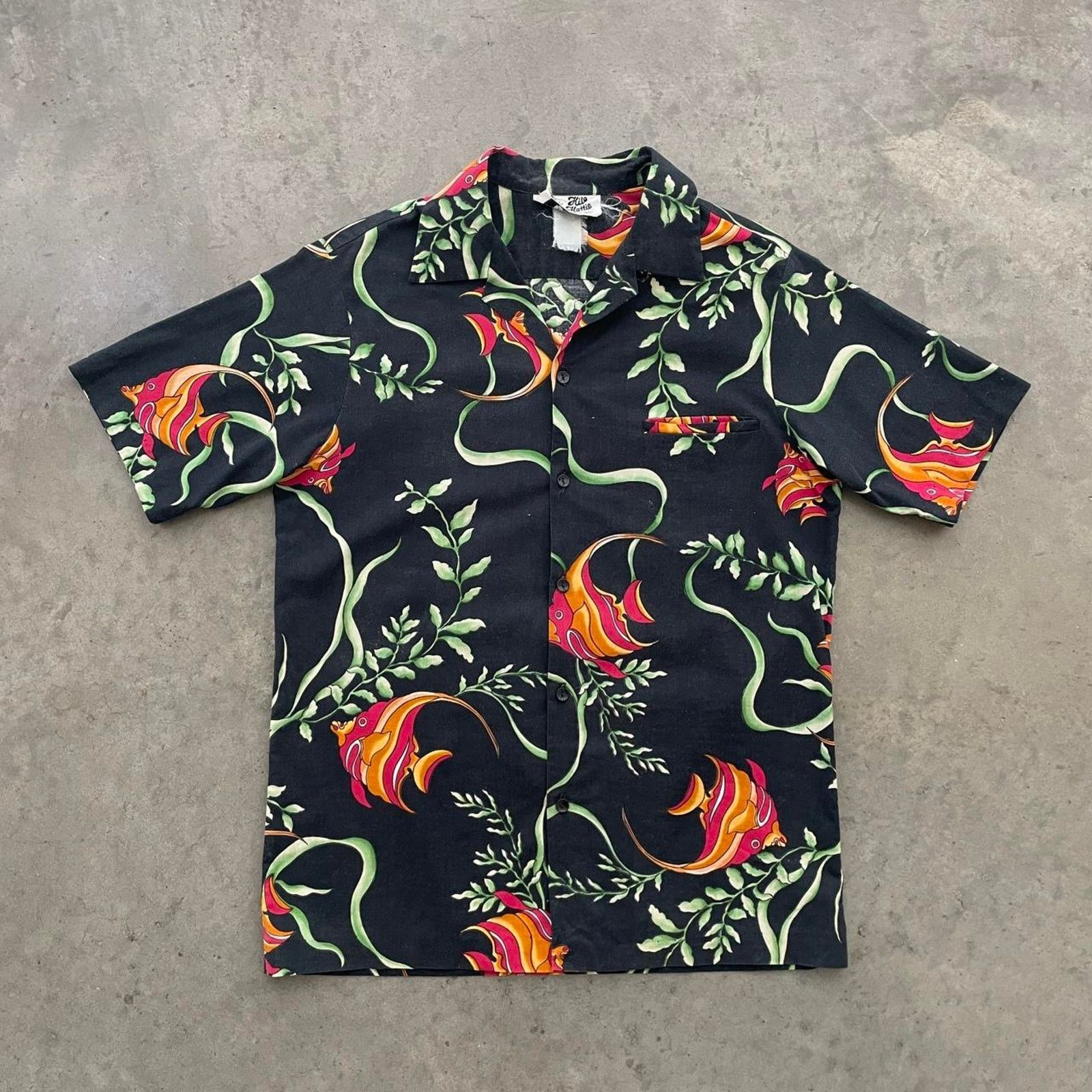 Vintage Vintage Hilo Hattie Black Hawaiian Shirt Size US M / EU 48-50 / 2 - 1 Thumbnail