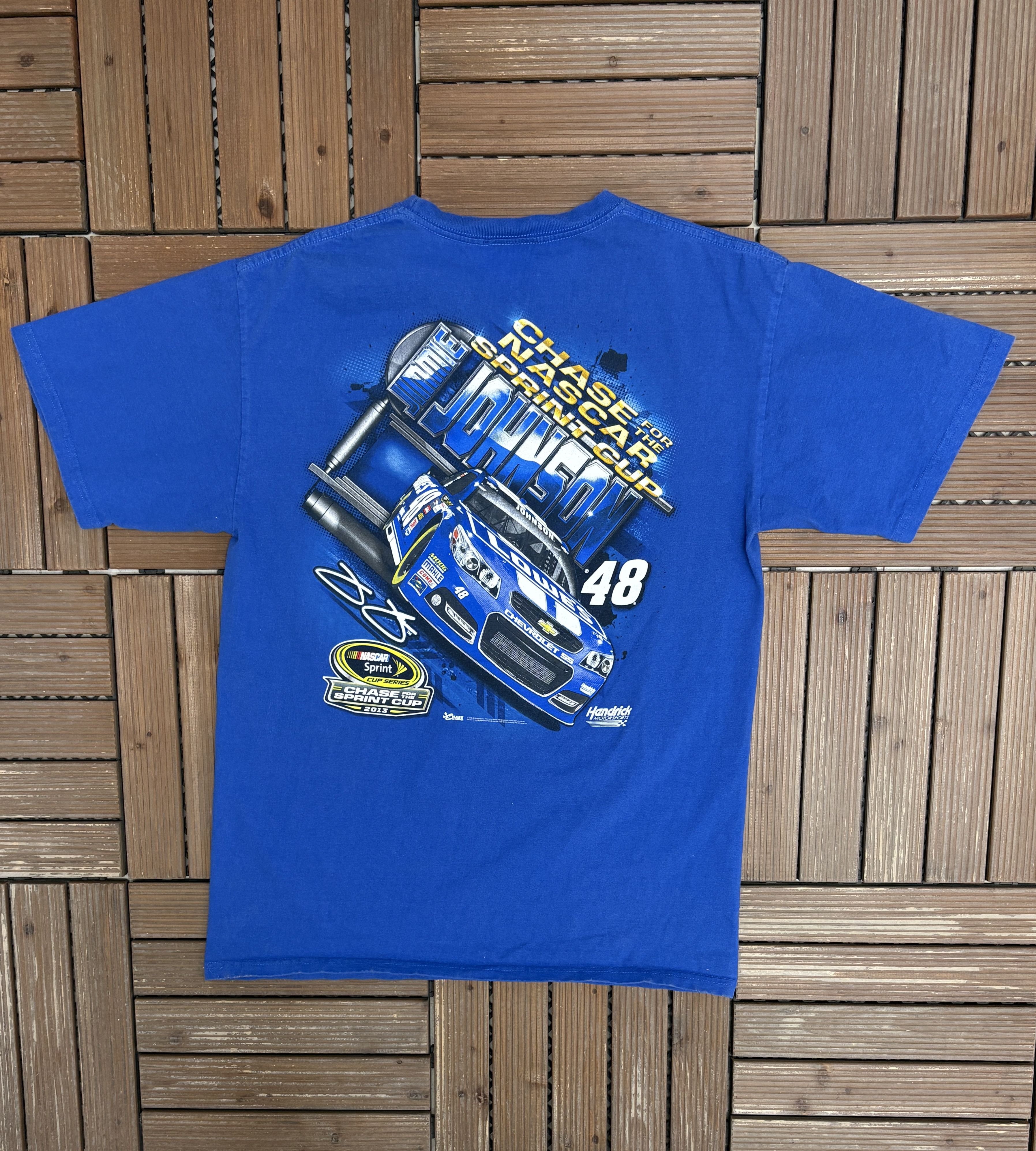 Vintage Jimmie Johnson NASCAR Sprint Cup Vintage T-Shirt Tee Size US L / EU 52-54 / 3 - 4 Thumbnail