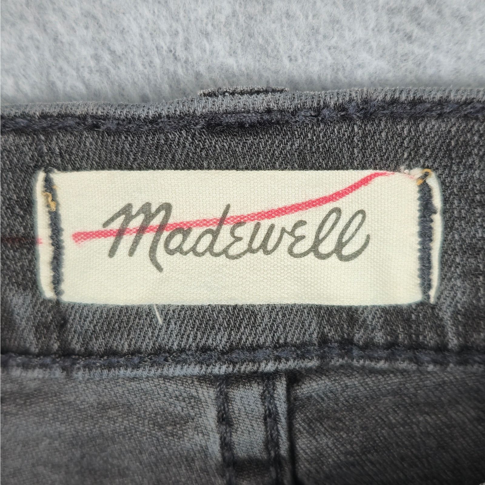 Madewell Madewell 29x25 Black Stovepipe Jeans Raw Hem Size 29" - 9 Thumbnail