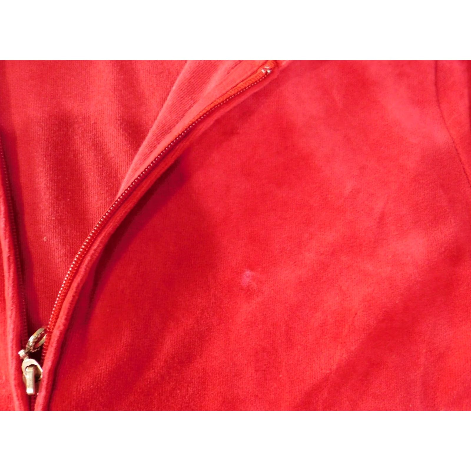 Vintage New York & Company Womens Sweater Full Zip Hoodie L Red Knit Polyester Raglan Sleeve Mock Neck Vintage? No Size L / US 10 / IT 46 - 6 Thumbnail