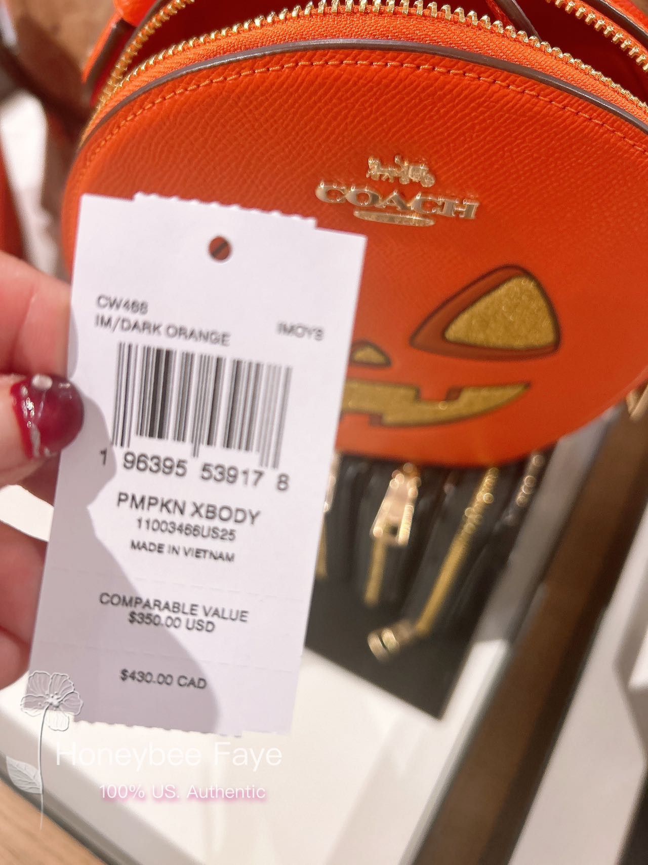 Coach Canteen Crossbody Bag With Halloween Pumpkin Print CW468 Size ONE SIZE - 6 Thumbnail