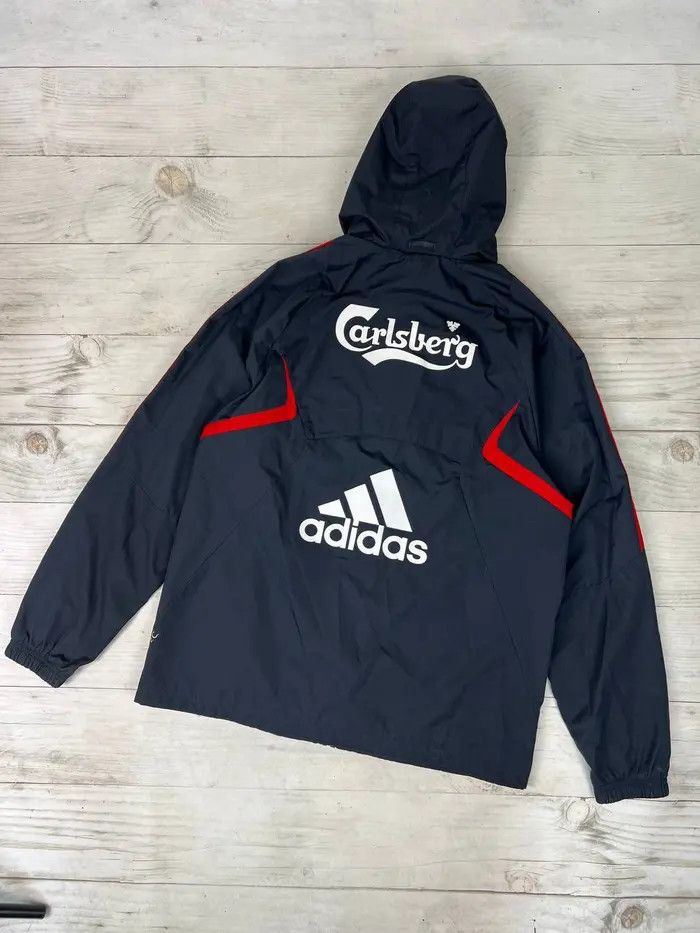 Adidas Vintage Adidas Liverpool 2009 2010 Windbreaker Jacket Size US M / EU 48-50 / 2 - 9 Thumbnail