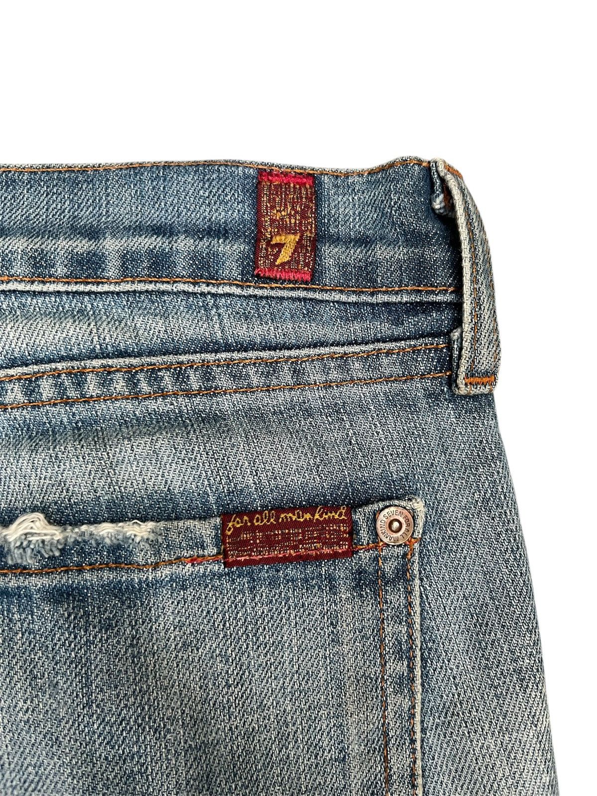 7 For All Mankind 7 For All Minkind Faded Washed Flare Jeans Size US 27 - 14 Thumbnail