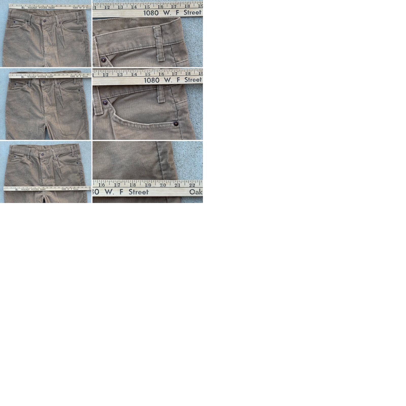 Levi's Vintage Levi’s 517 Corduroy Pants W 38 L 30 Beige Corduroy Flat Front 5 Pocket United States Mens Size US 35 - 9 Thumbnail