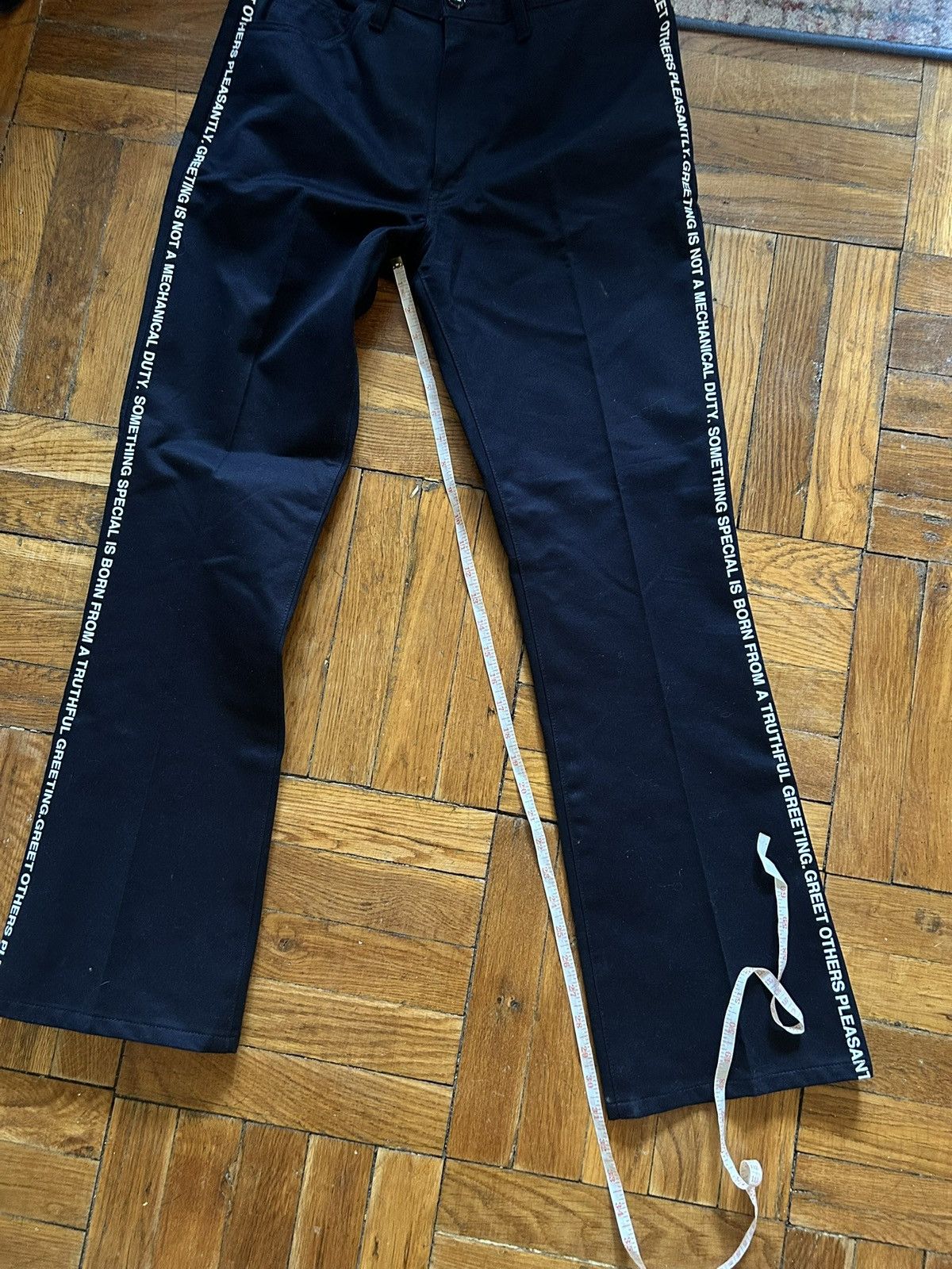 Junya Watanabe × Levi's Junya Watanabe SS02 Poem Bootcut Flare Pants Archive CDG Size US 32 / EU 48 - 7 Thumbnail