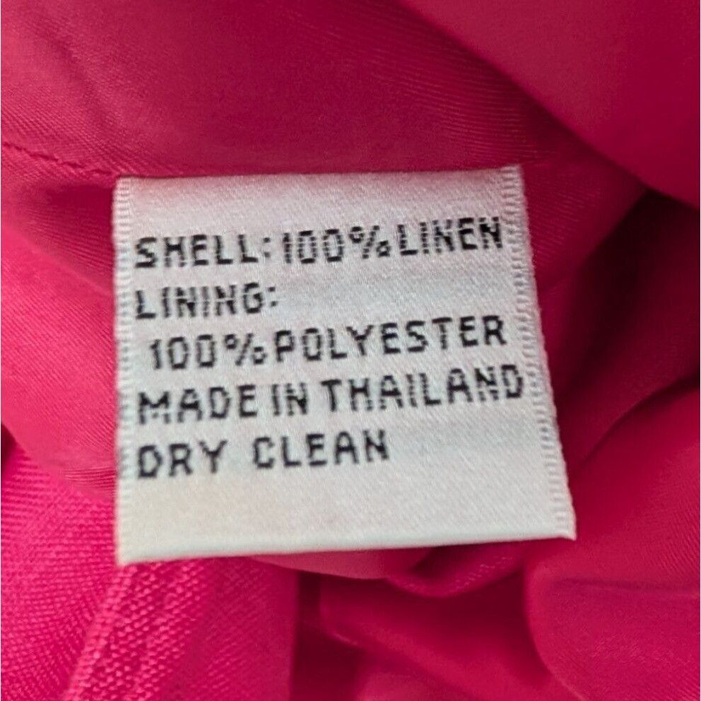 Talbots Talbots Irish Linen Blazer Womens Petite Size 14 Pink Size XL / US 12-14 / IT 48-50 - 5 Thumbnail