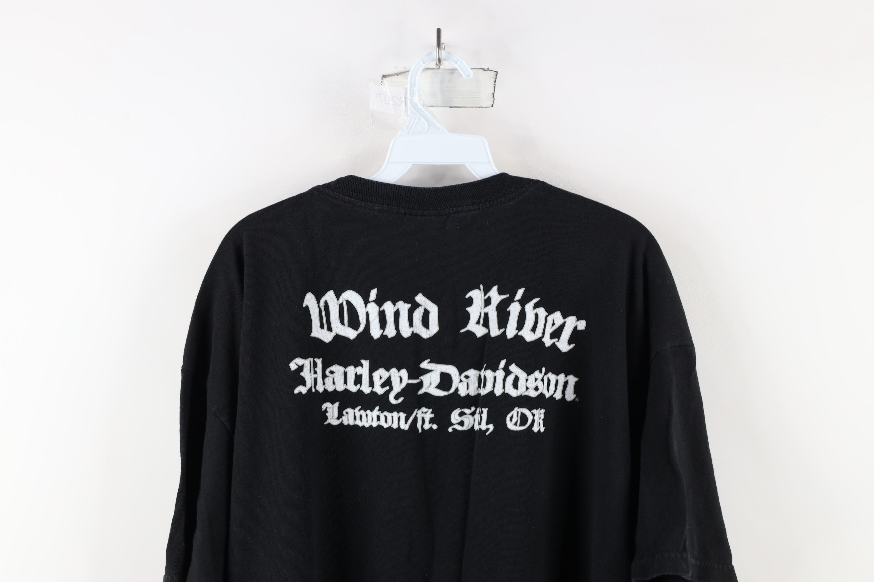 Harley Davidson × Vintage Y2K Harley Davidson Spell Out Big Logo Short Sleeve T-Shirt Size US XXL / EU 58 / 5 - 12 Thumbnail