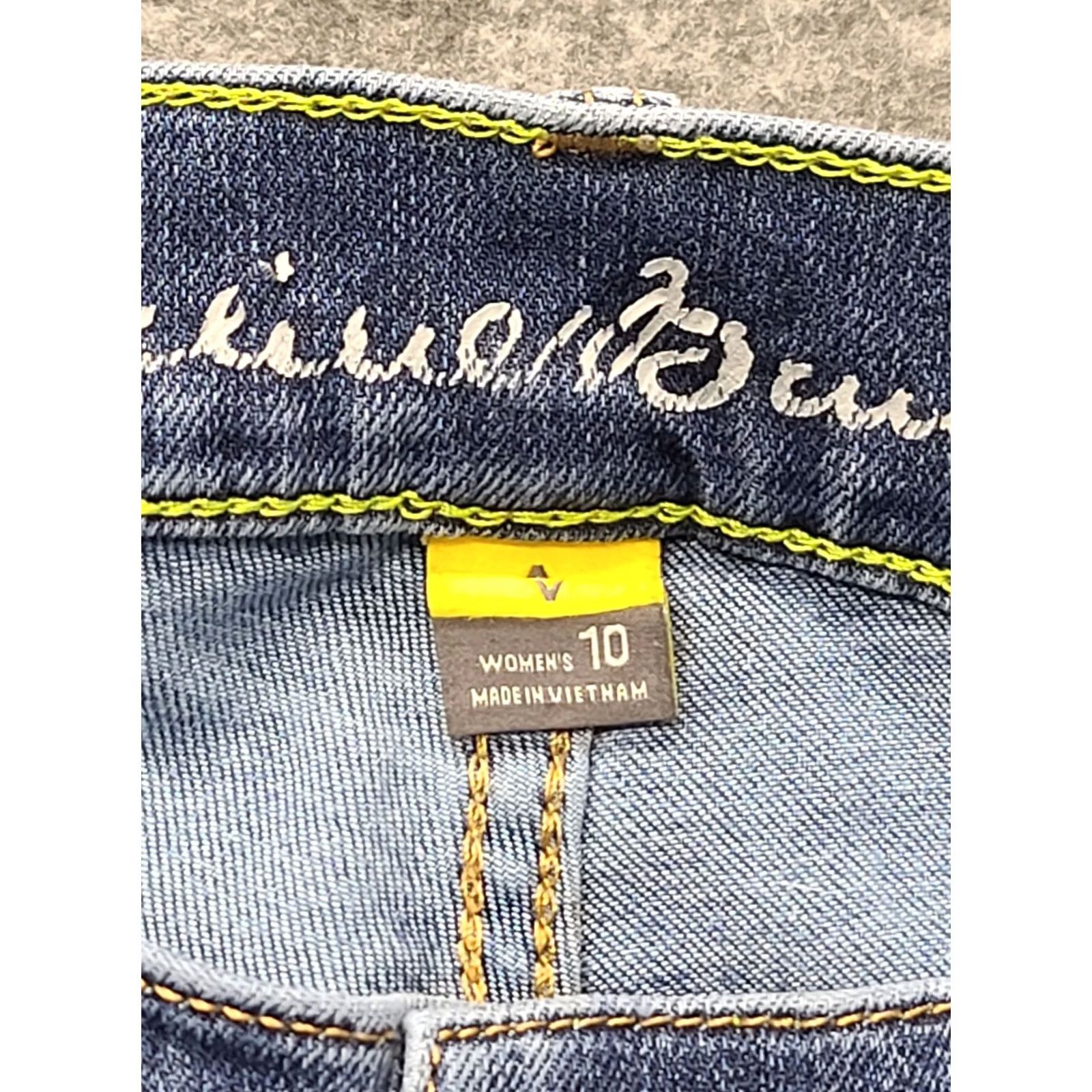 Eddie Bauer Eddie Bauer Jeans Womens 10x29 Travex Slim Fit Mid Rise Stretch Denim Blue 5-Pocket Shaping Inseam 29 Inseam Slimming Halves? Size 32" / US 10 / IT 46 - 2 Thumbnail