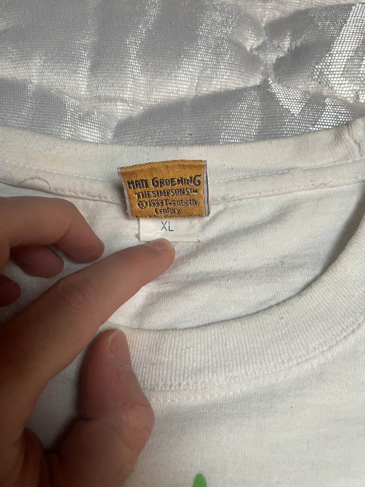 The Simpsons El barto was here 1999 vintage the Simpsons t-shirt of Size US XL / EU 56 / 4 - 5 Thumbnail