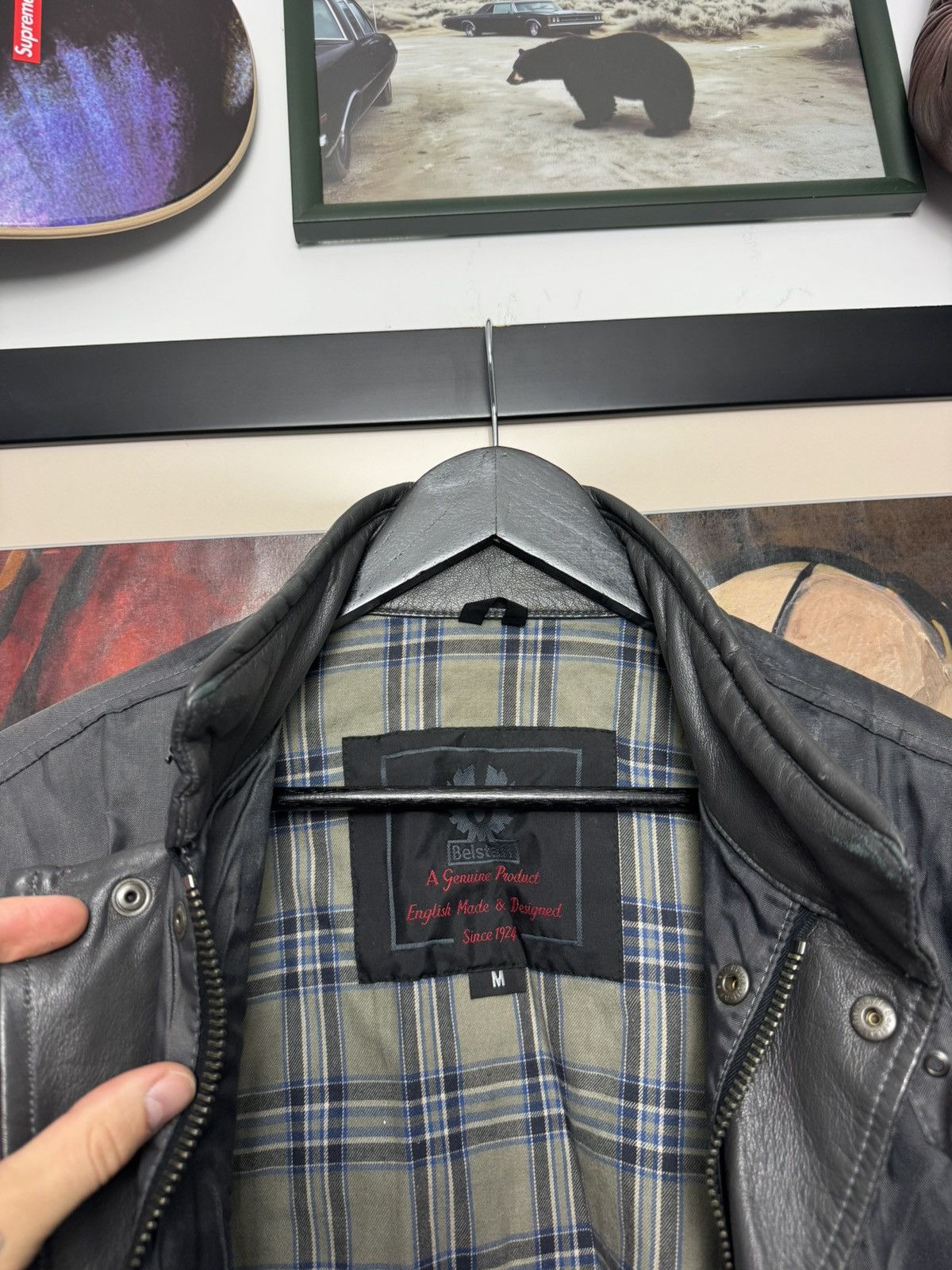 Belstaff Belstaff waxed jacket vintage casual distressed leather rare Size US M / EU 48-50 / 2 - 4 Thumbnail