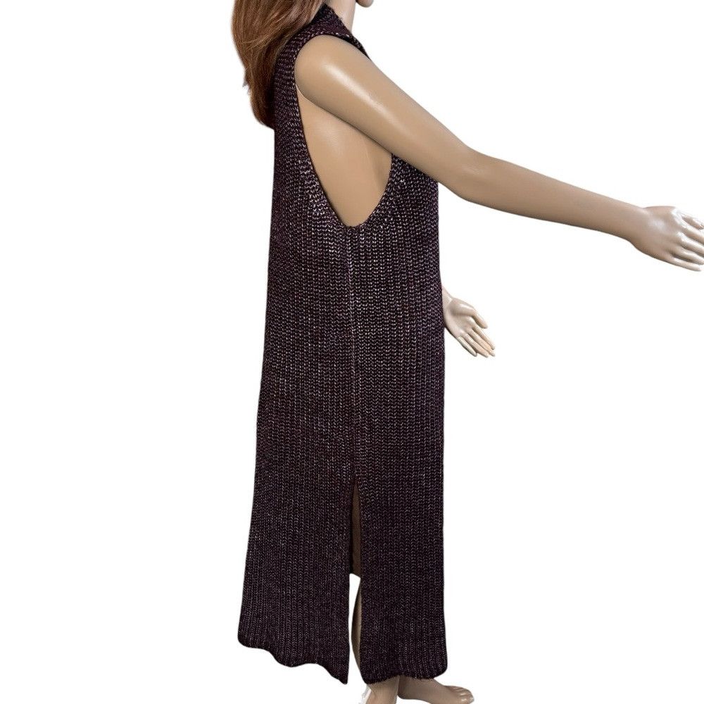 Chicos NWT New $109 Chico's Drama Burgundy Vest Size 2 US L Size L / US 10 / IT 46 - 4 Thumbnail