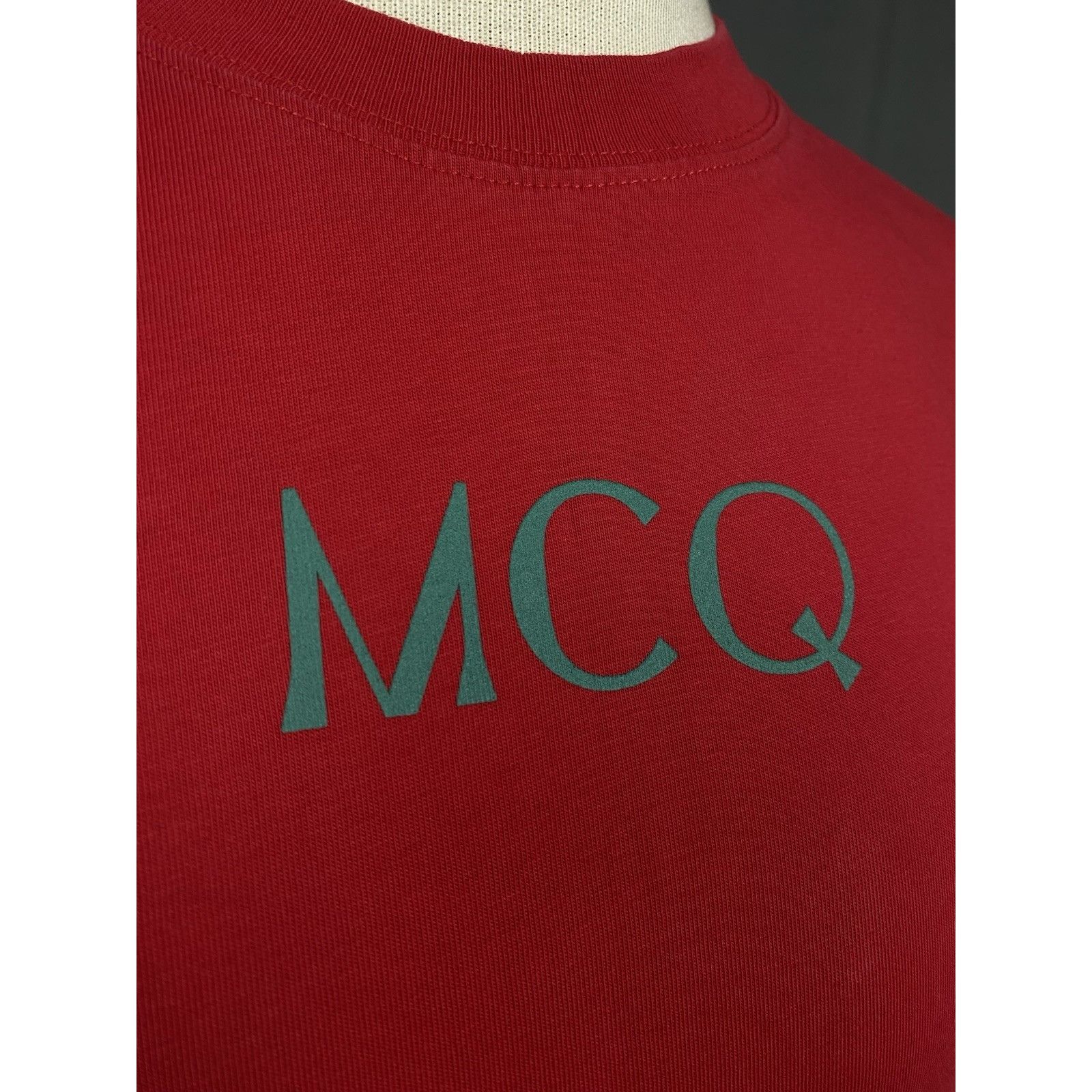 Alexander McQueen Alexander McQueen Big Logo McQ Men's Red T-Shirt Size L Size US L / EU 52-54 / 3 - 8 Thumbnail