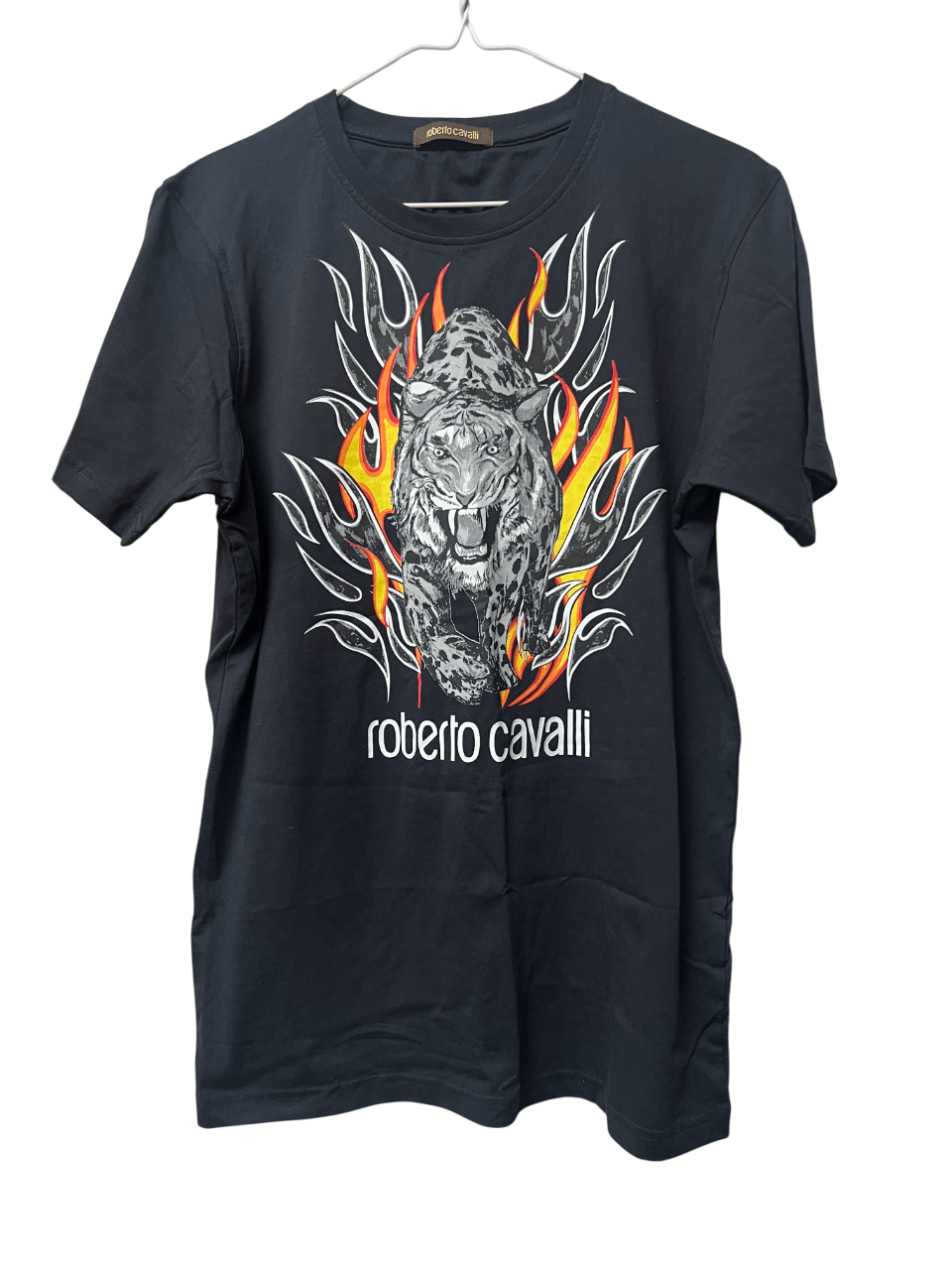 Roberto Cavalli Roberto Cavalli Tiger Flames Graphic T-Shirt Size Large NWOT Size US L / EU 52-54 / 3 - 1 Thumbnail