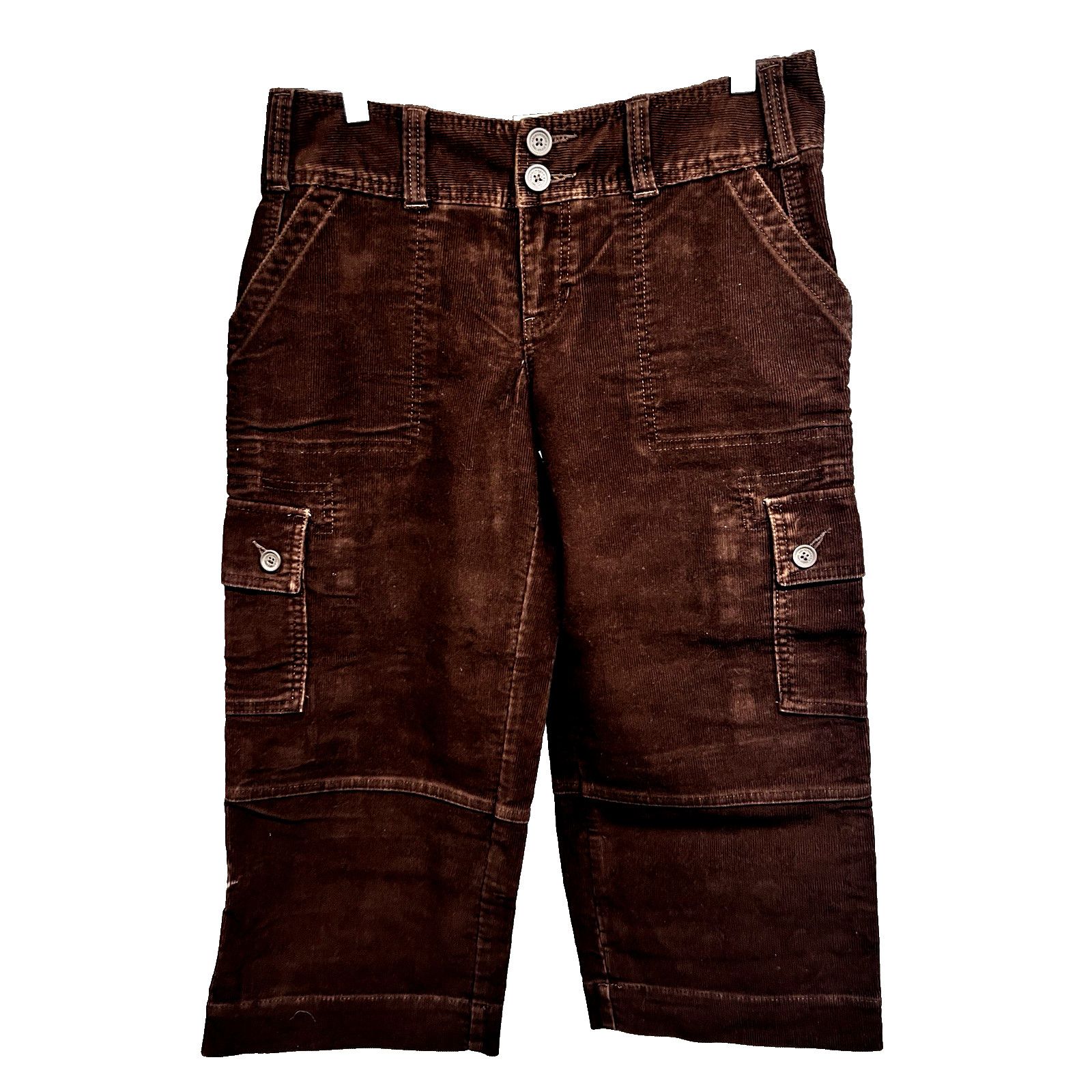 Abercrombie & Fitch Abercrombie and Fitch Brown Corduroy Crop Pants Womens 4 Size 27" / US 4 / IT 40 - 1 Thumbnail