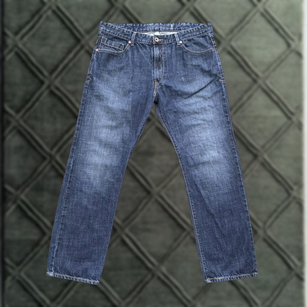 VTG Levi's Silver Tab Jeans Slim Straight 38x30 Dark Wash Embroidered Inseam 30 Men Size 38 Regular Slimming