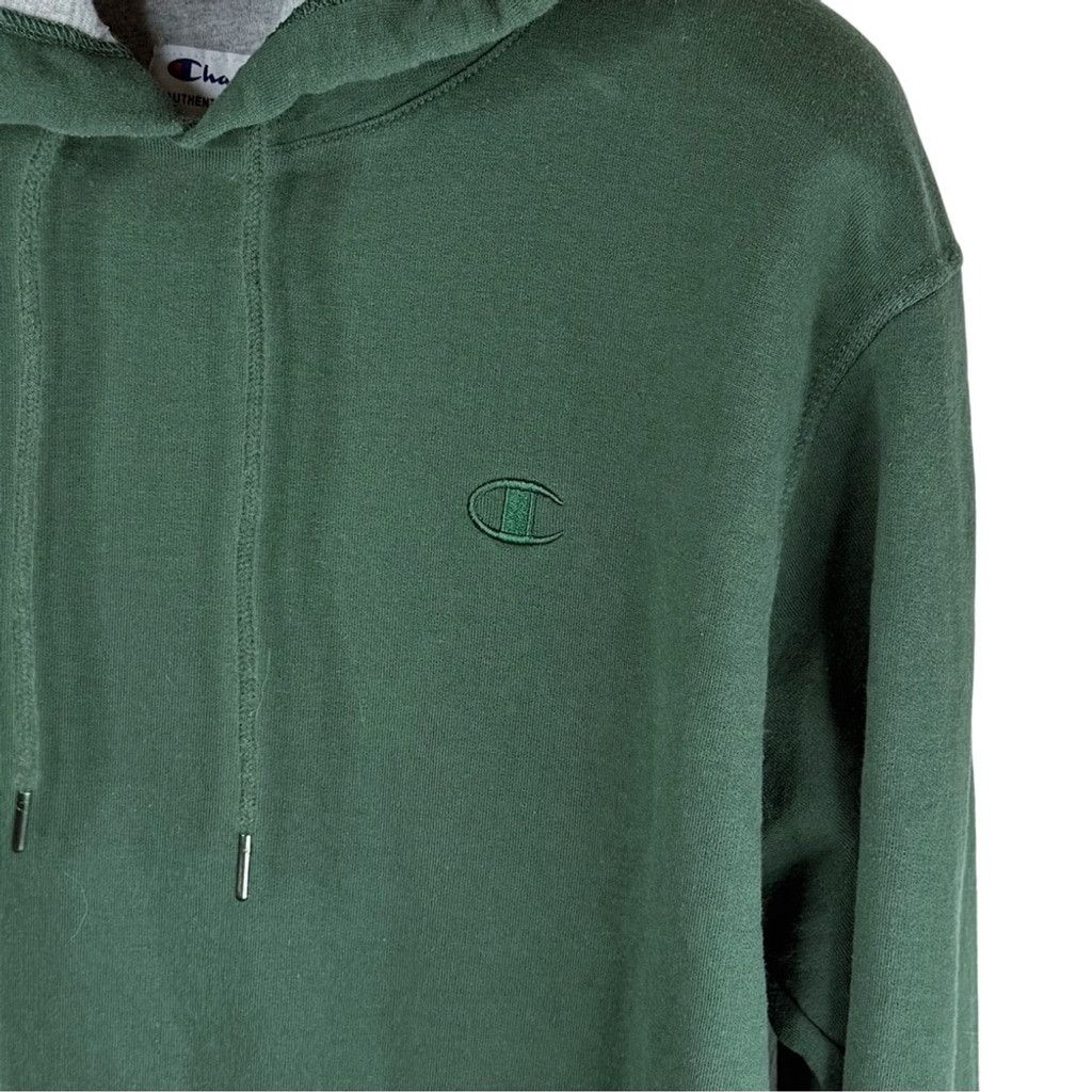 Champion CHAMPION Men's Hunter Green Hoodie w Grey Lining in Hood M Size US M / EU 48-50 / 2 - 3 Thumbnail