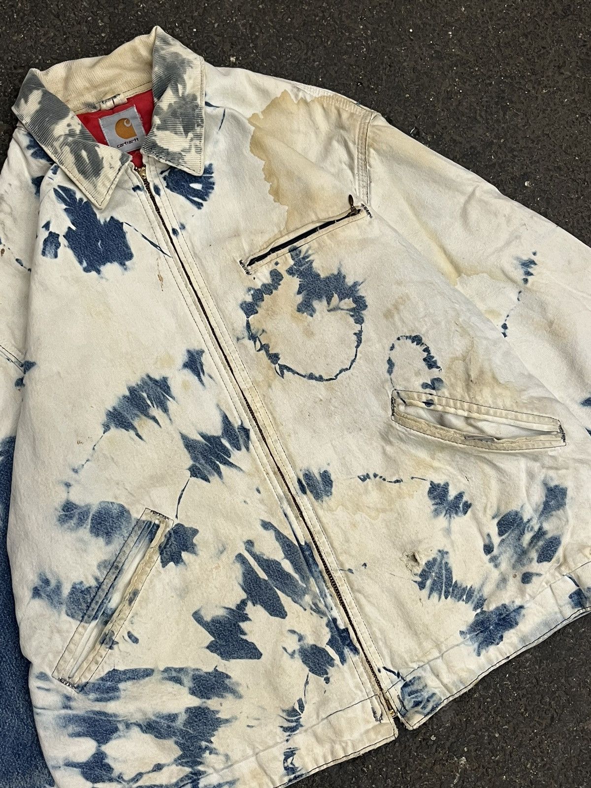 Carhartt Carhartt Detroit rare acid wash jacket hype rare workwear Size US L / EU 52-54 / 3 - 4 Thumbnail
