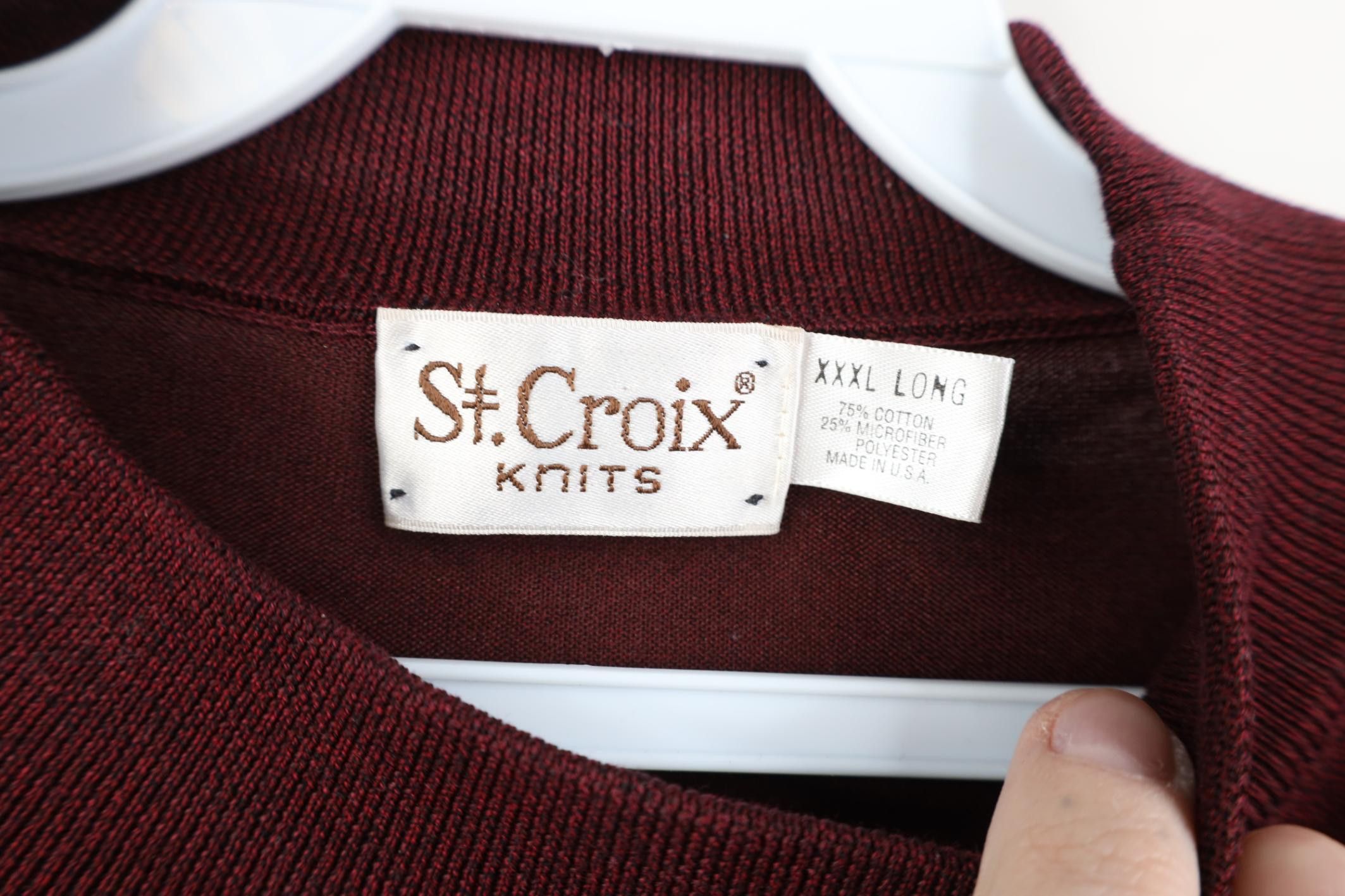 St. Croix Vintage 90s St Croix Knits Knit Mock Neck Sweater USA Size US XXL / EU 58 / 5 - 9 Thumbnail