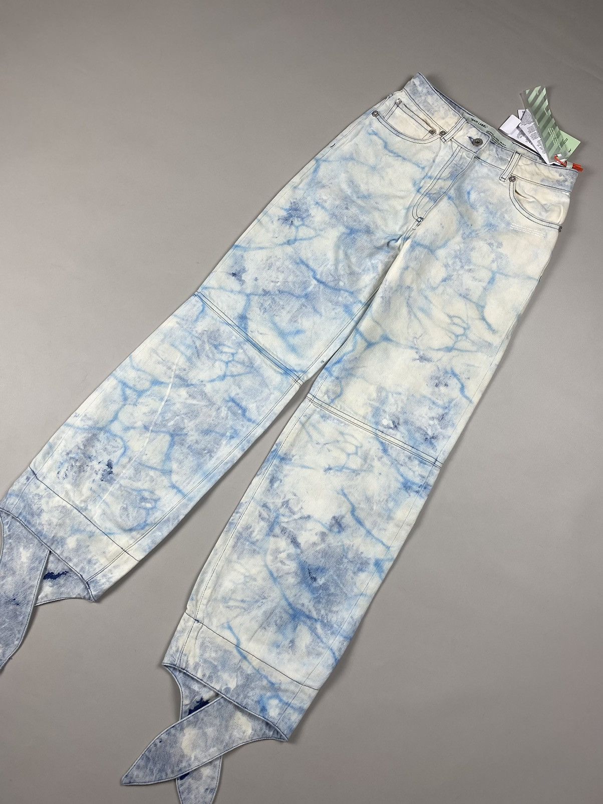 Off-White BNWT! Off-White ladies baggy jeans pants size 26 Size 26" / US 2 / IT 38 - 4 Thumbnail