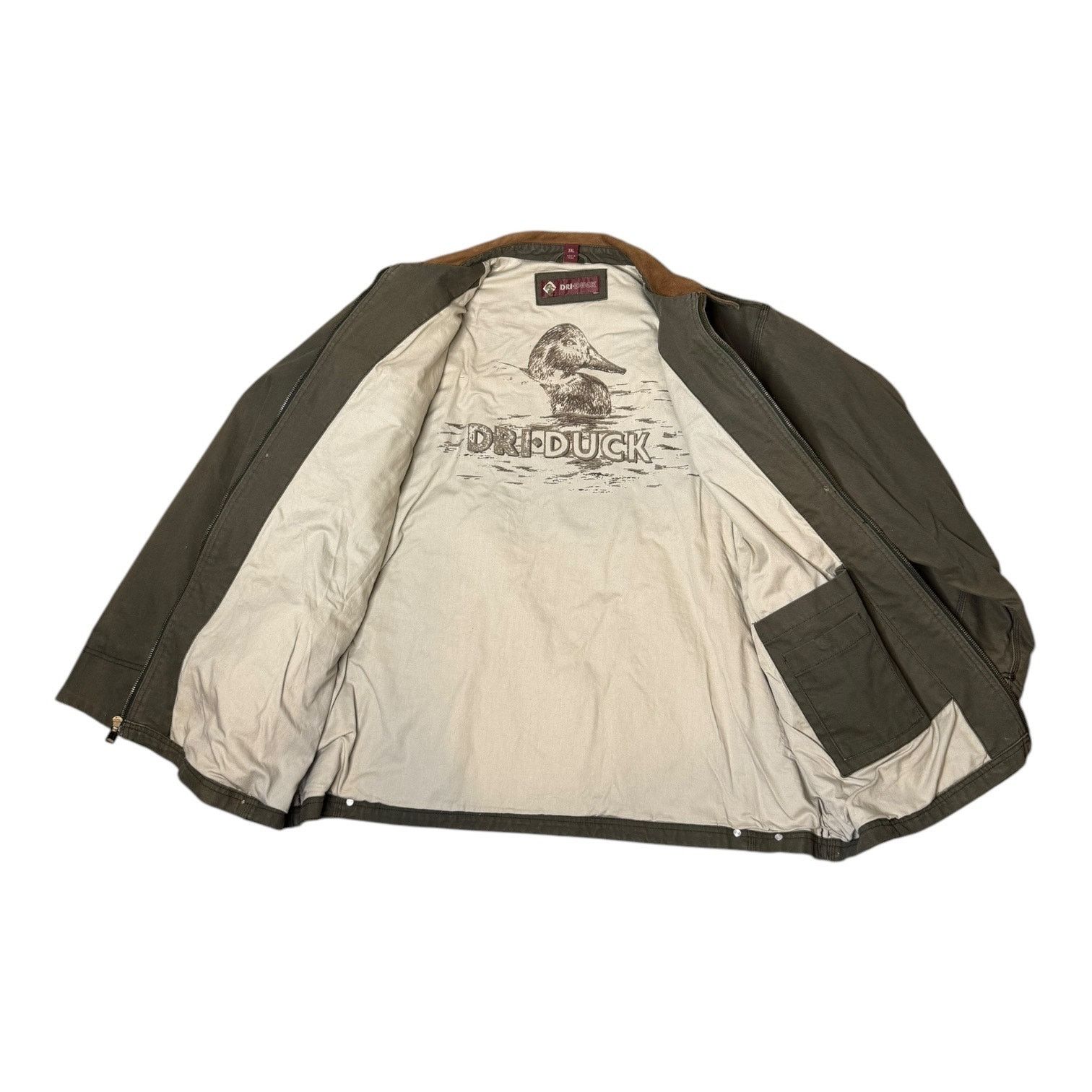 Other Dri-Duck Barn Jacket green canvan brown leather collar XXL Size US XXL / EU 58 / 5 - 5 Thumbnail