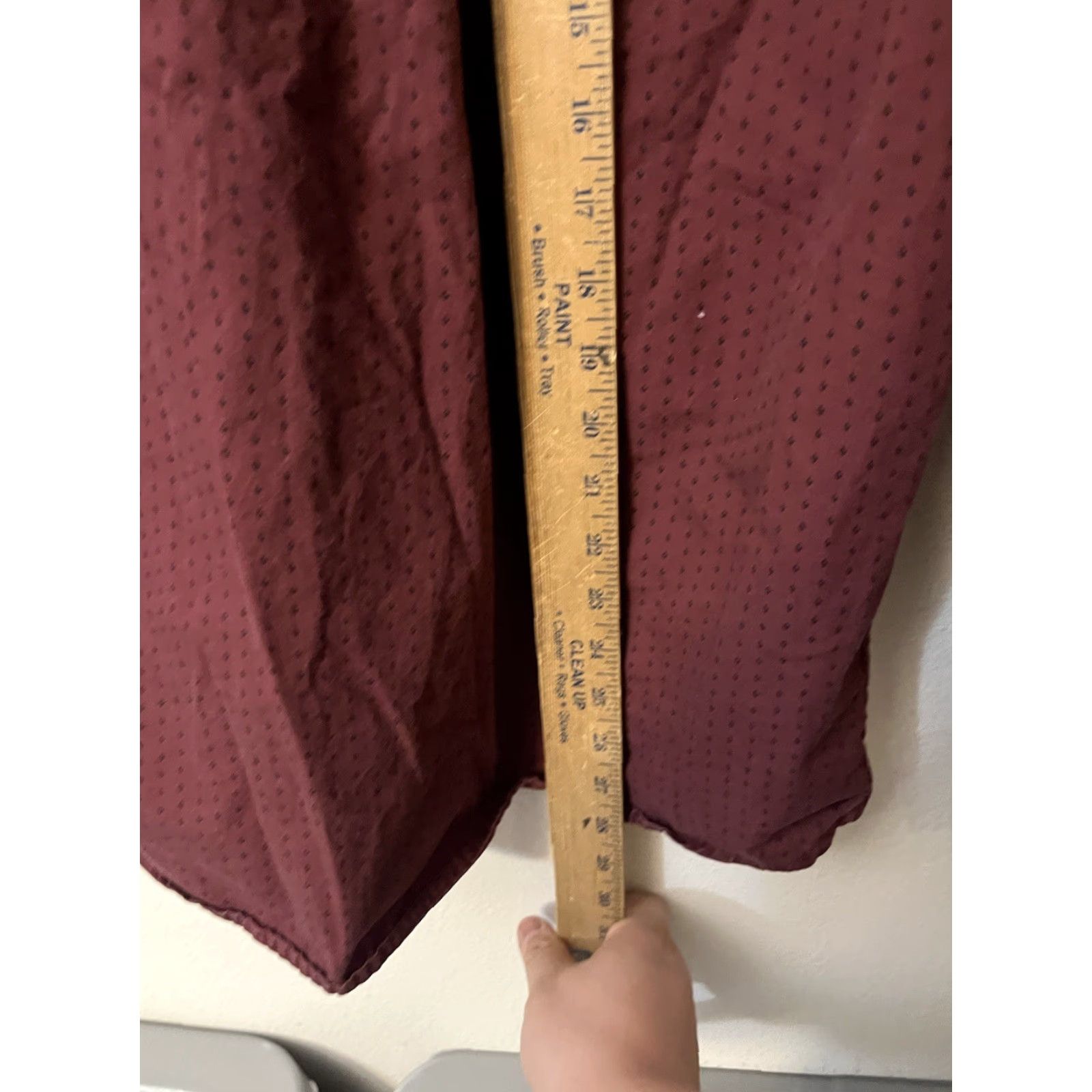 Gap Gap Button Up Shirt Mens Size M Maroon Polka Slim Fit Long Sleeve Shirt Size US M / EU 48-50 / 2 - 5 Thumbnail