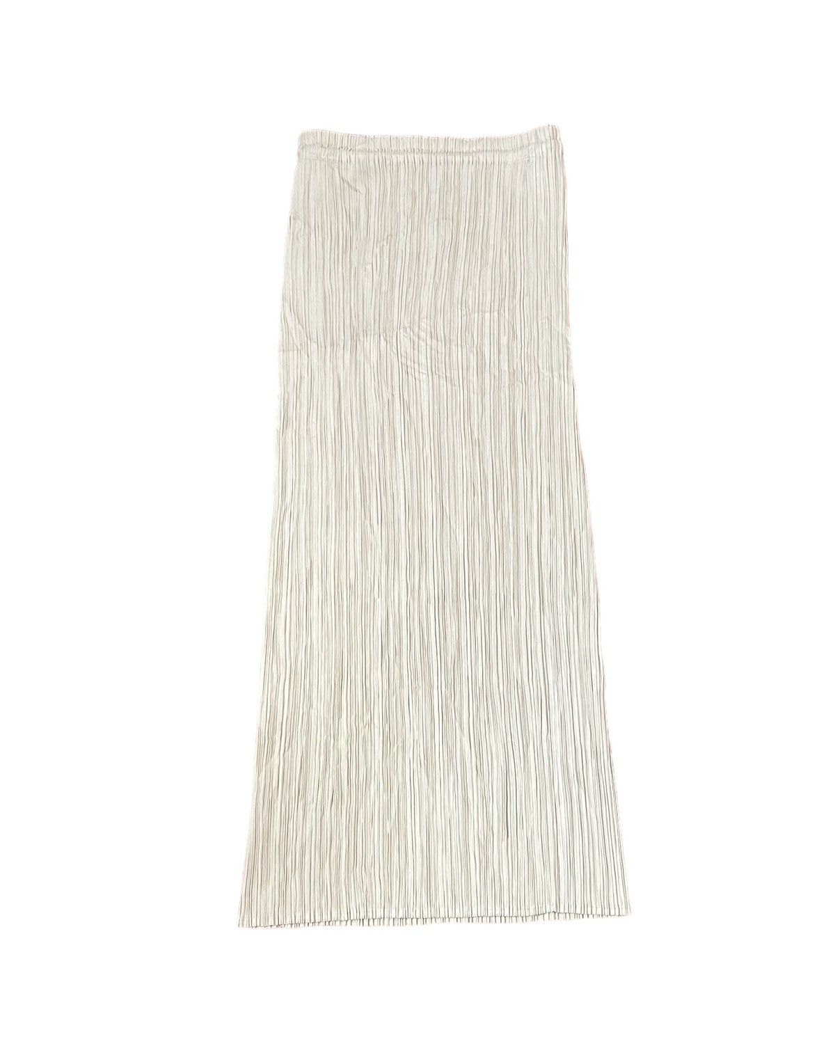 image of Homme Plisse Issey Miyake x Issey Miyake Vintage Issey Miyake Pleats Please Light Cream Skirt, Wome