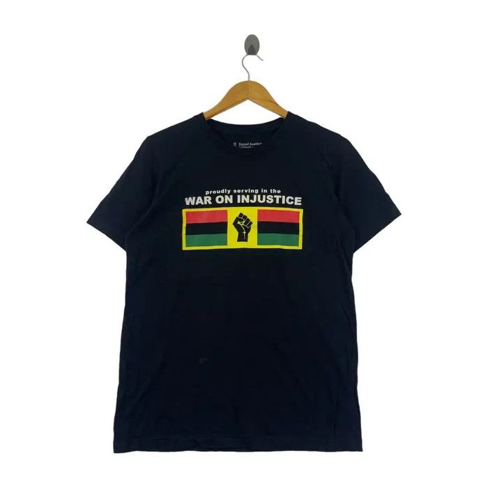 Vintage EQUAL JUSTICE INITIATIVE War On Rebel Movement Tee Shirt Size US M / EU 48-50 / 2 - 1 Thumbnail