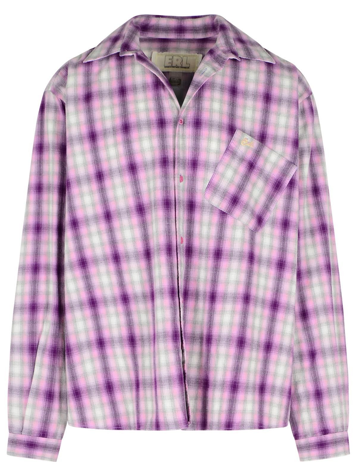 ERL ERL Purple Cotton Shirt Size US L / EU 52-54 / 3 - 1 Thumbnail
