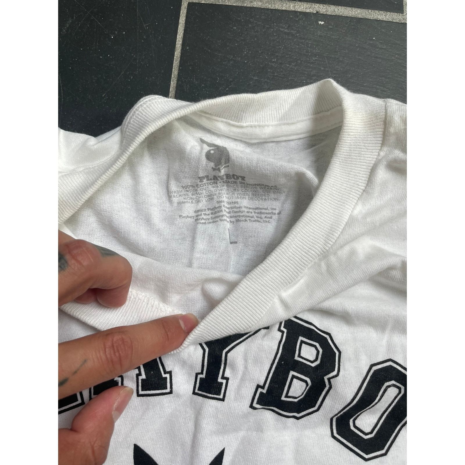 Playboy White Playboy Logo EST 1953 Tee Size Large Size US L / EU 52-54 / 3 - 2 Thumbnail