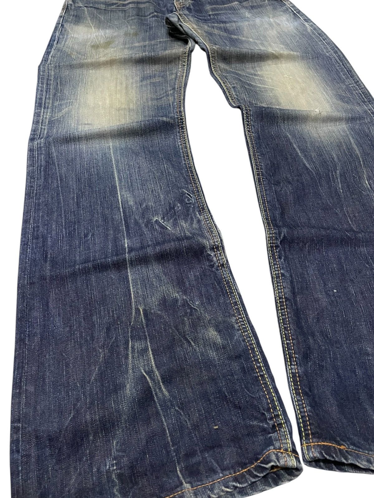 Edwin Rare Edwin 503 Flare Heavy Stitch Multi Colour Denim Jeans Size US 34 / EU 50 - 7 Thumbnail