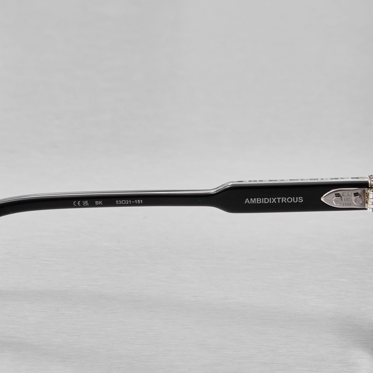 Chrome Hearts CHROME HEARTS AMBIDIXTROUS BLACK GLASSES Size ONE SIZE - 5 Thumbnail