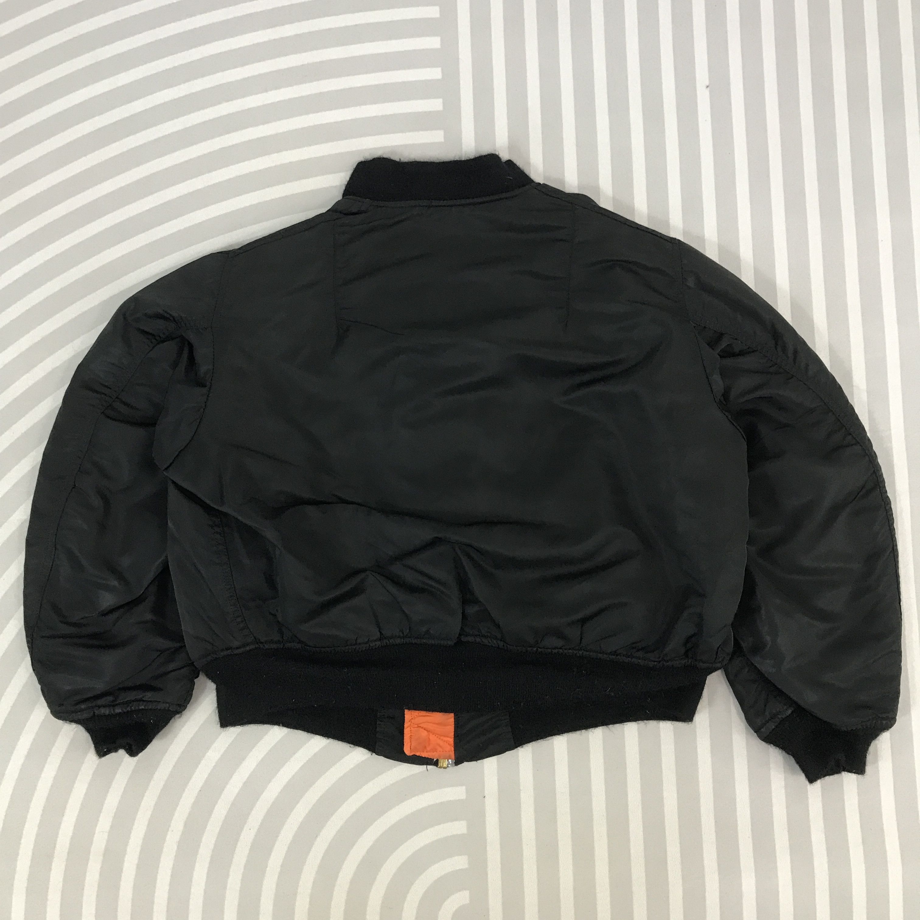 Alpha Industries Vintage Alpha Industries Bomber Black jacket Size US XL / EU 56 / 4 - 2 Thumbnail