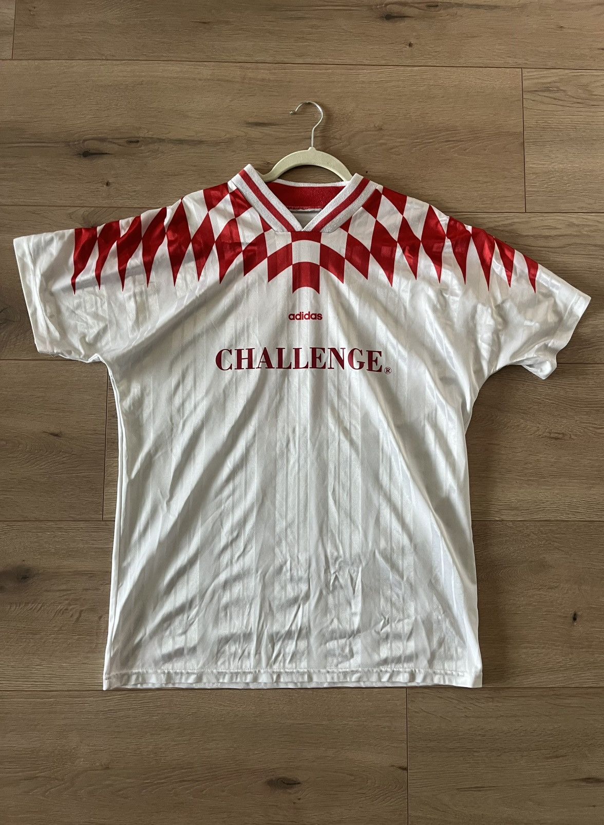 Adidas 90s Vintage Adidas Challenger Soccer Jersey Size US M / EU 48-50 / 2 - 1 Thumbnail