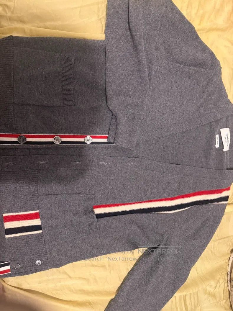Thom Browne Thom Browne Gray Knit Cardigan Size US S / EU 44-46 / 1 - 1 Thumbnail
