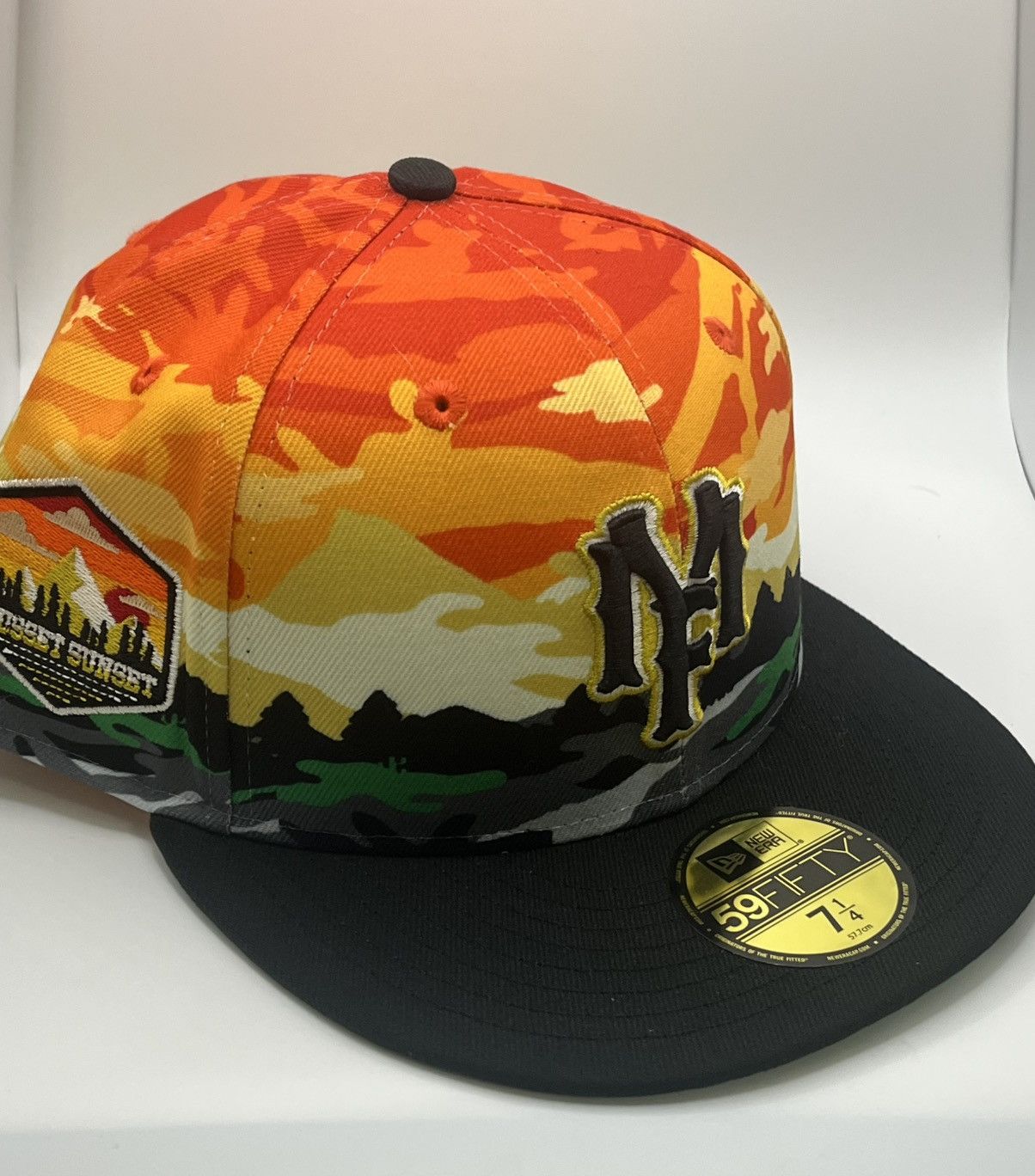 MyFitteds 7 1/4 Myfitteds MYFITTEDS X RUSSETSUNSET 001 LANDSCAPE CAMO Size ONE SIZE - 1 Thumbnail