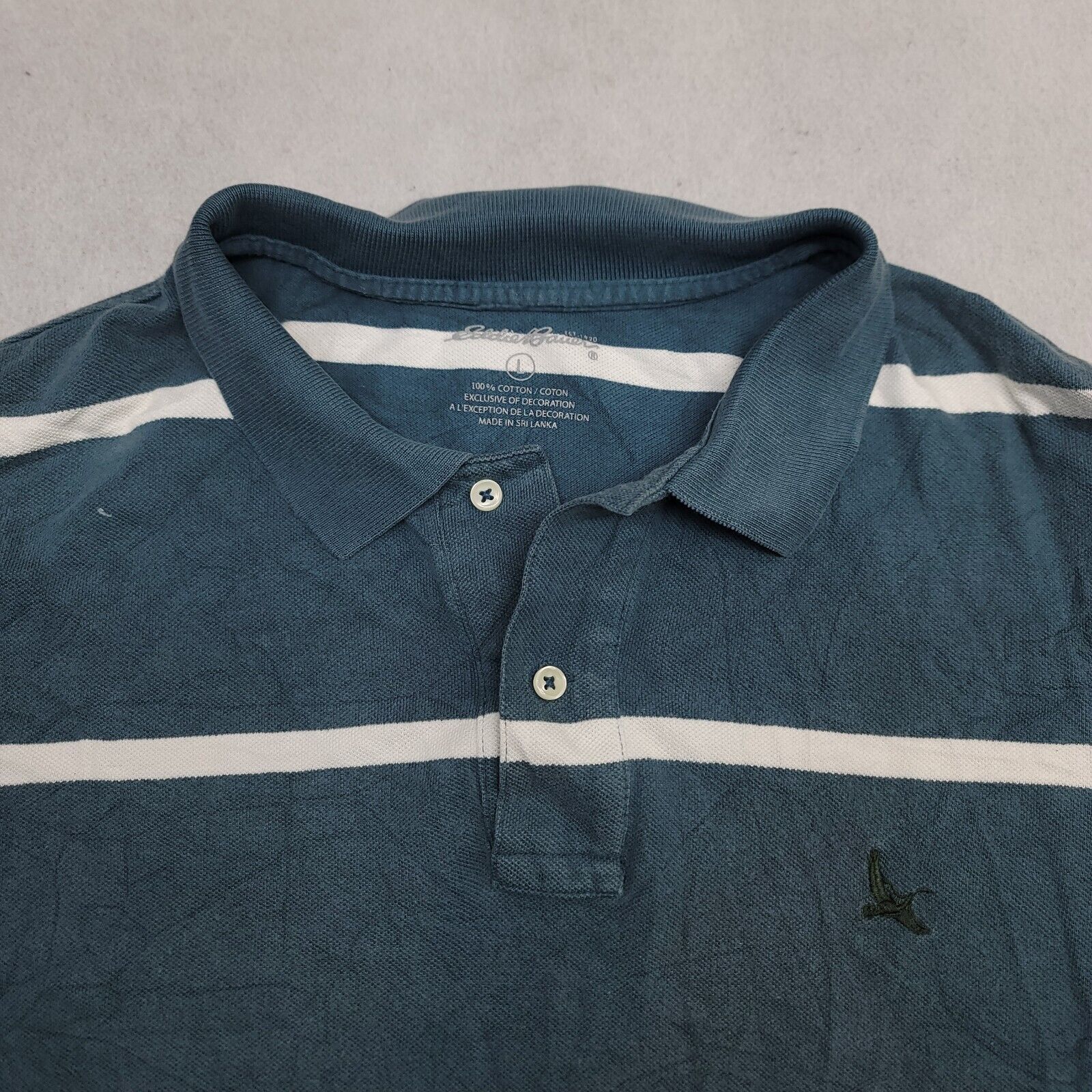 Eddie Bauer Eddie Bauer Pullover Polo Shirt Adult Mens Size Large L Blue Size US L / EU 52-54 / 3 - 1 Thumbnail