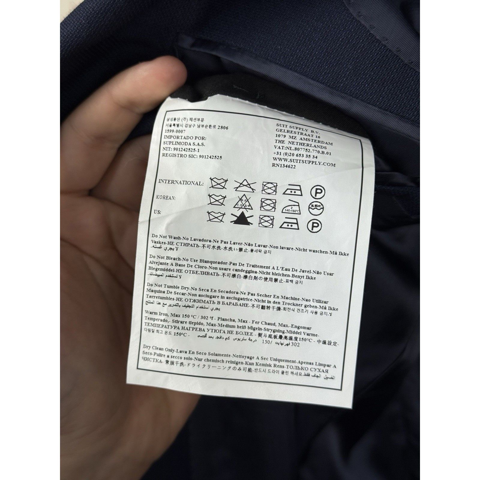 Suitsupply SUITSUPPLY Lazio Men's Suit Set Size 42 Slim Fit Wool S110 2 Size 42R - 9 Thumbnail