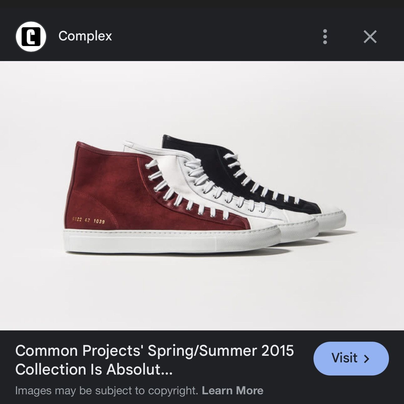 Common Projects 2015 S/S Common Projects High Top Red Suede Sneakers Size US 10 / EU 43 - 10 Thumbnail