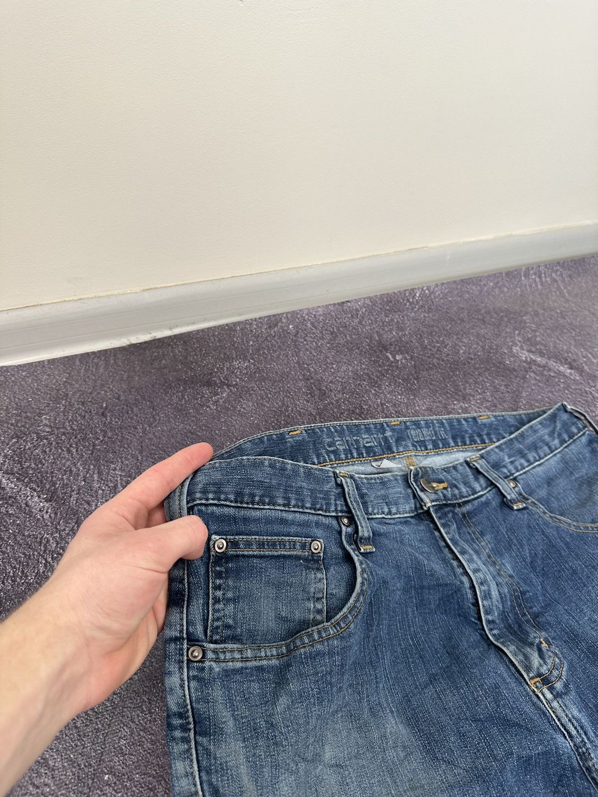 Carhartt Vintage Carhartt American Opium Faded USA Hype Work Jeans Size US 36 / EU 52 - 14 Thumbnail