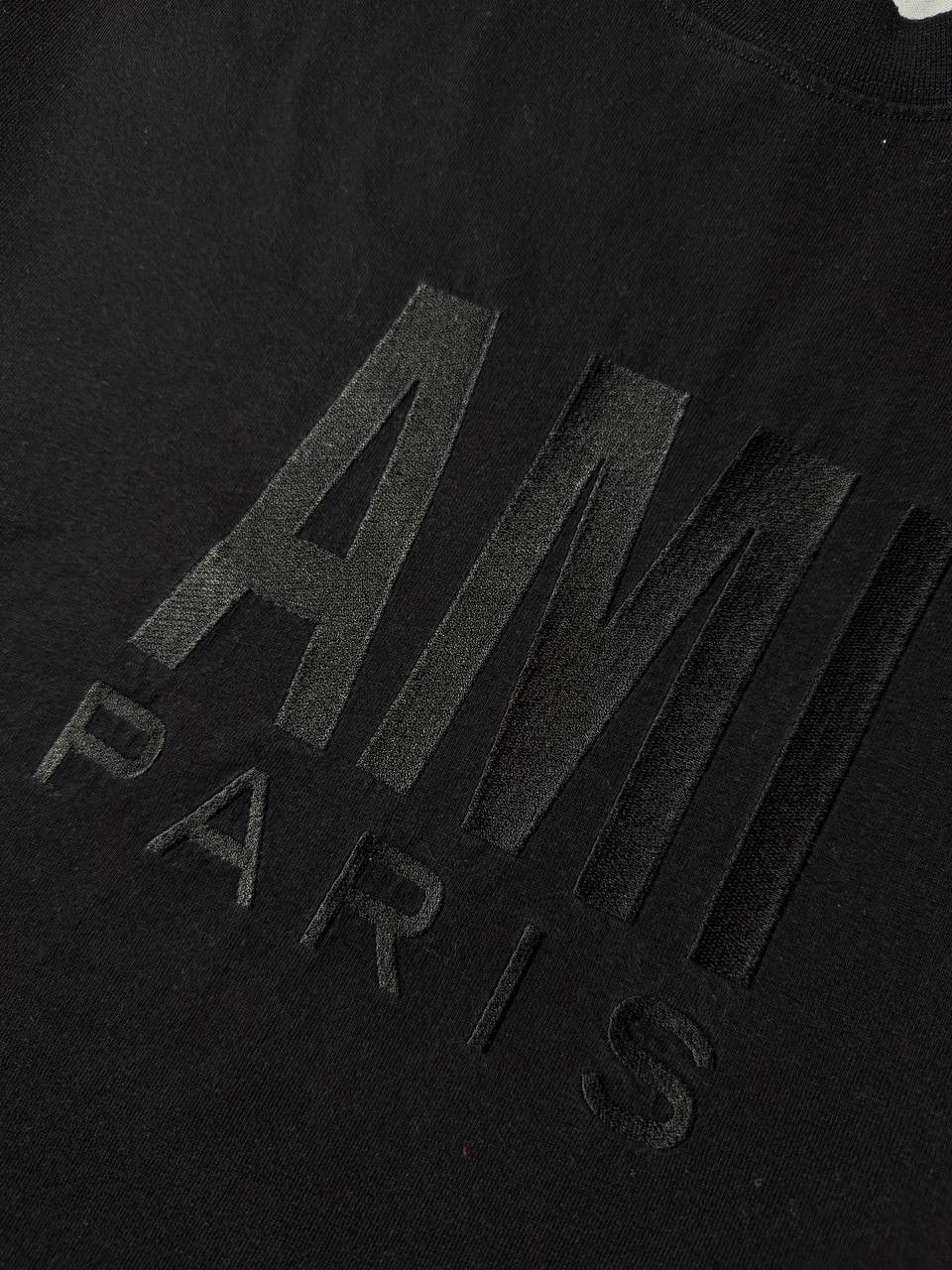 AMI AMI Paris Black Rare T-shirt Embroidered Logo Streetwear Size US S / EU 44-46 / 1 - 5 Thumbnail