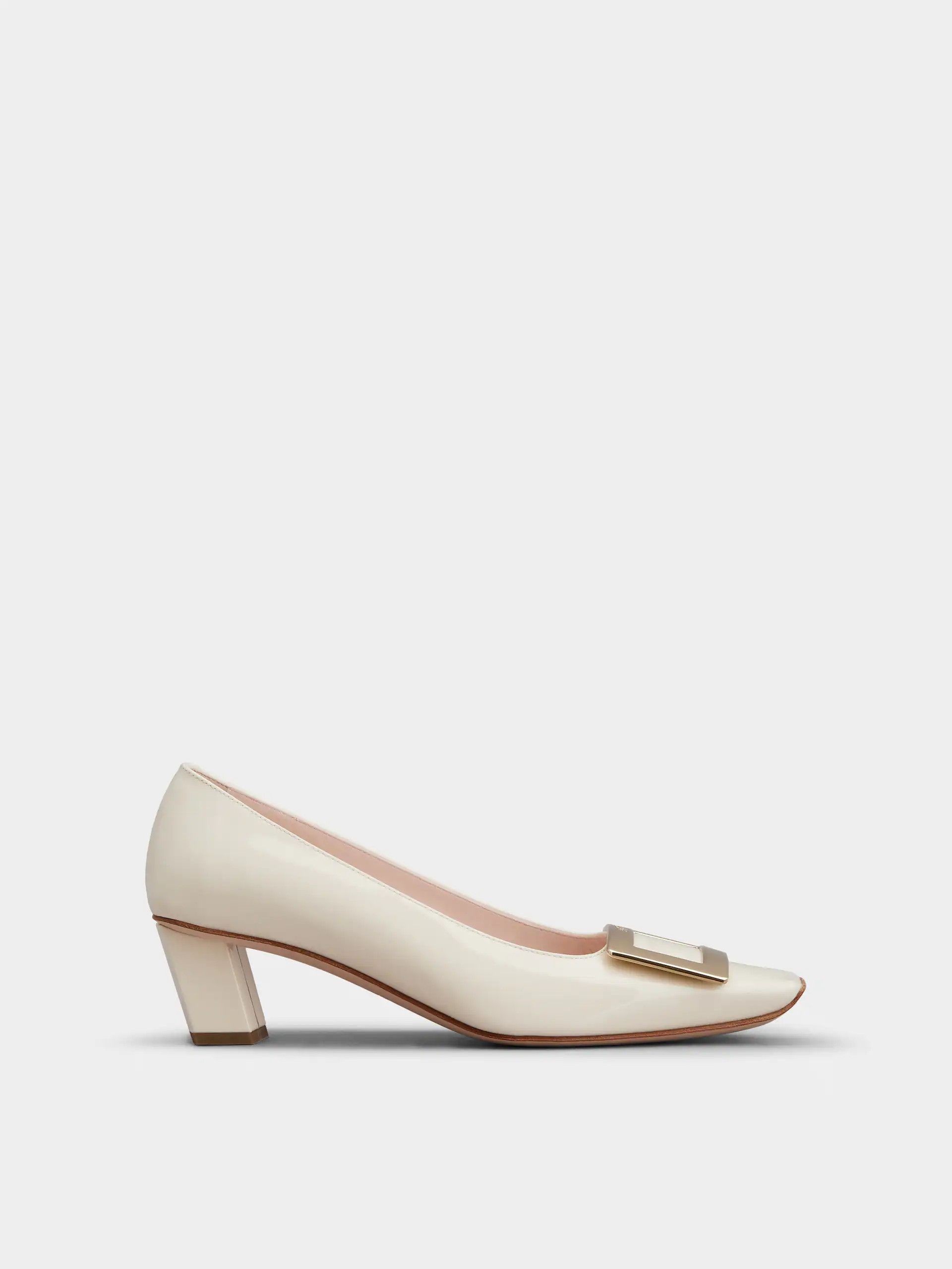 Roger Vivier o1s22i1n0824 Belle Viver 45 Pumps in White Size US 9 / IT 39 - 1 Thumbnail